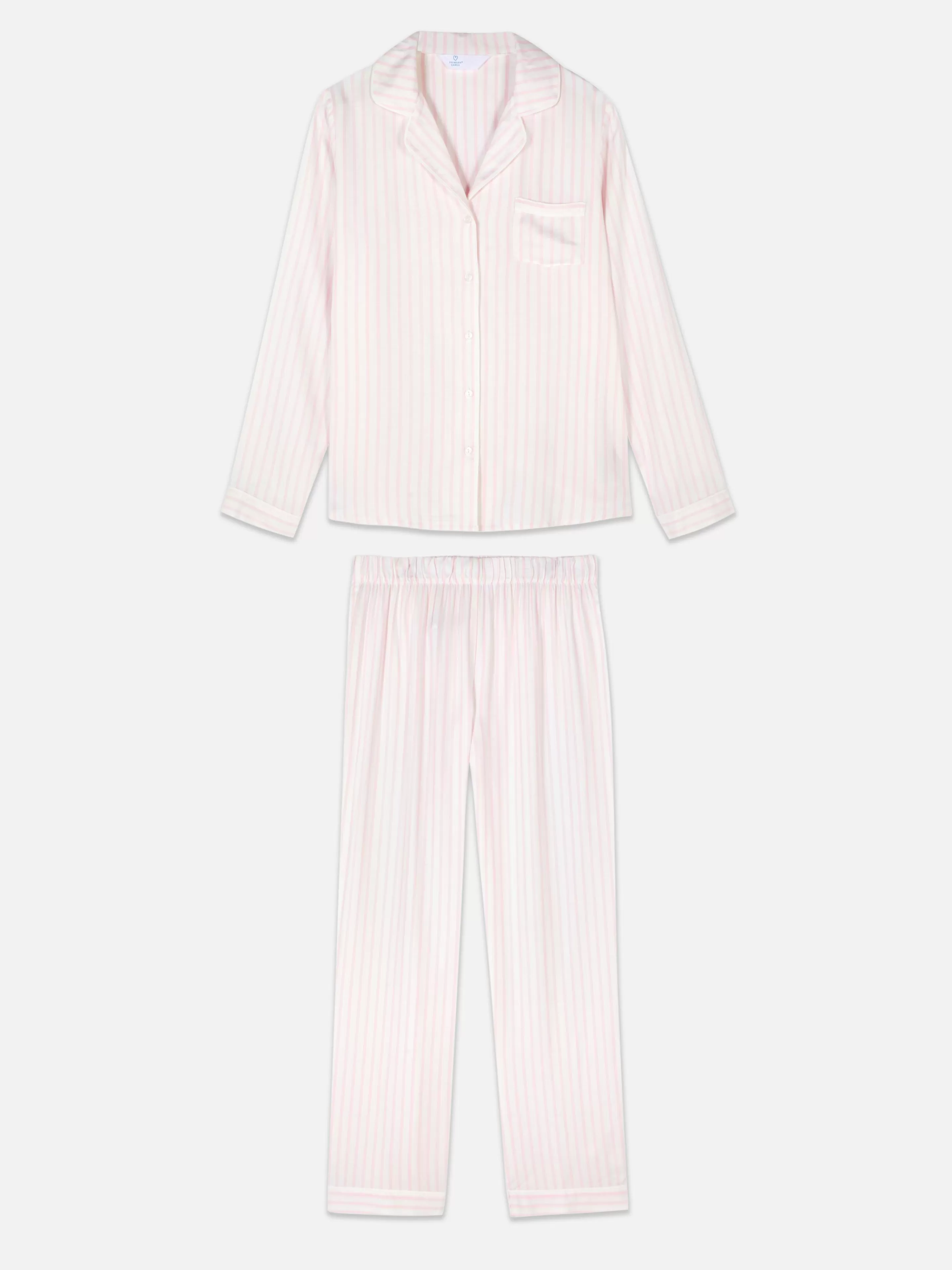 Pyjama Long Boyfriend à Rayures-Primark Shop