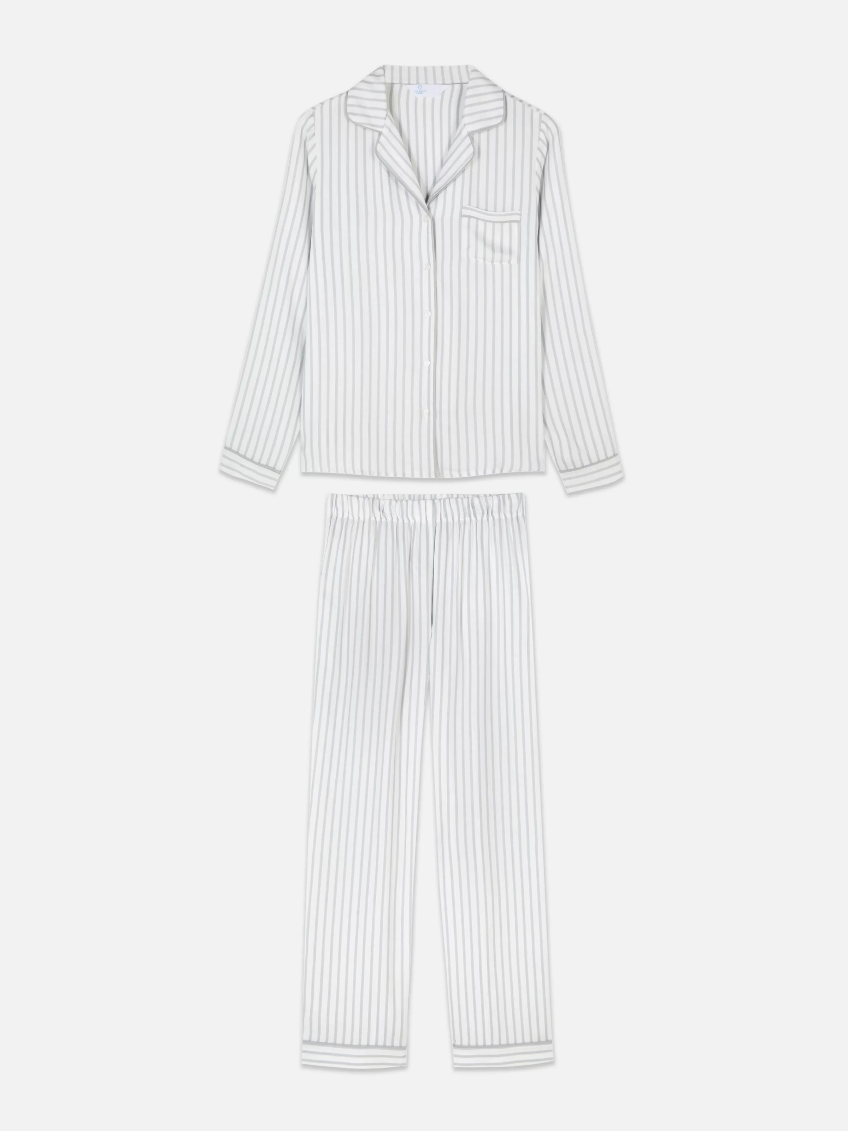 Pyjama Long Boyfriend à Rayures-Primark Clearance