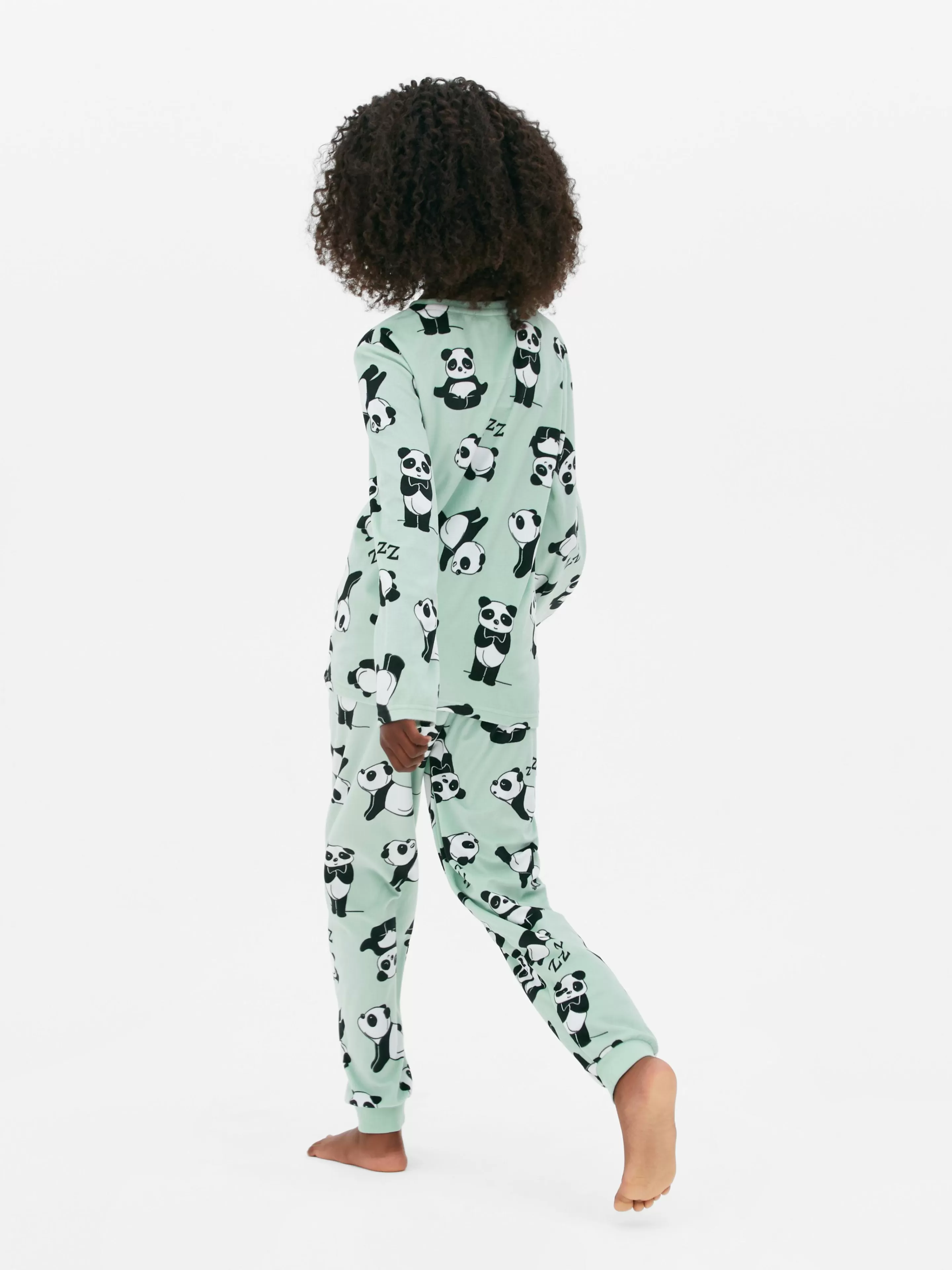 Pyjama Long En Velours à Motif Panda-Primark New