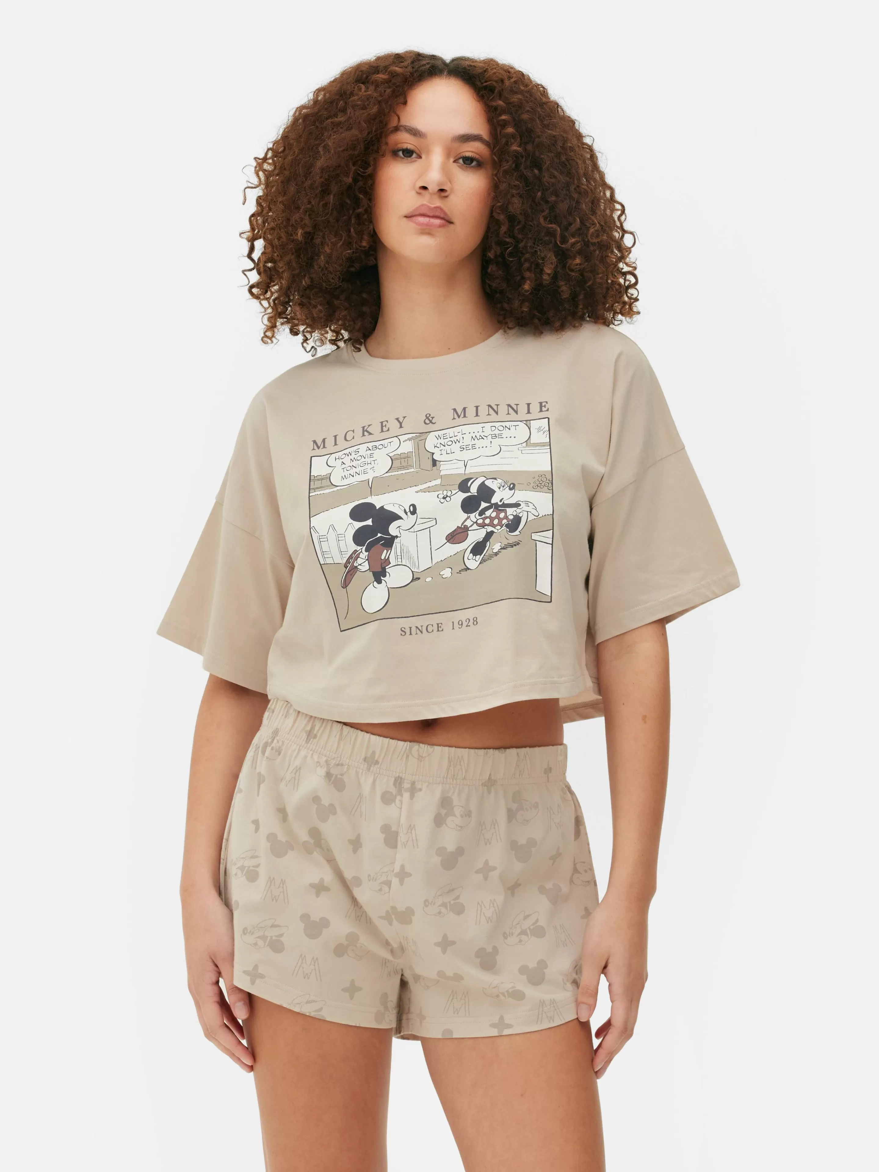 Pyjama Short à Motif Disney Mickey Mouse-Primark Shop