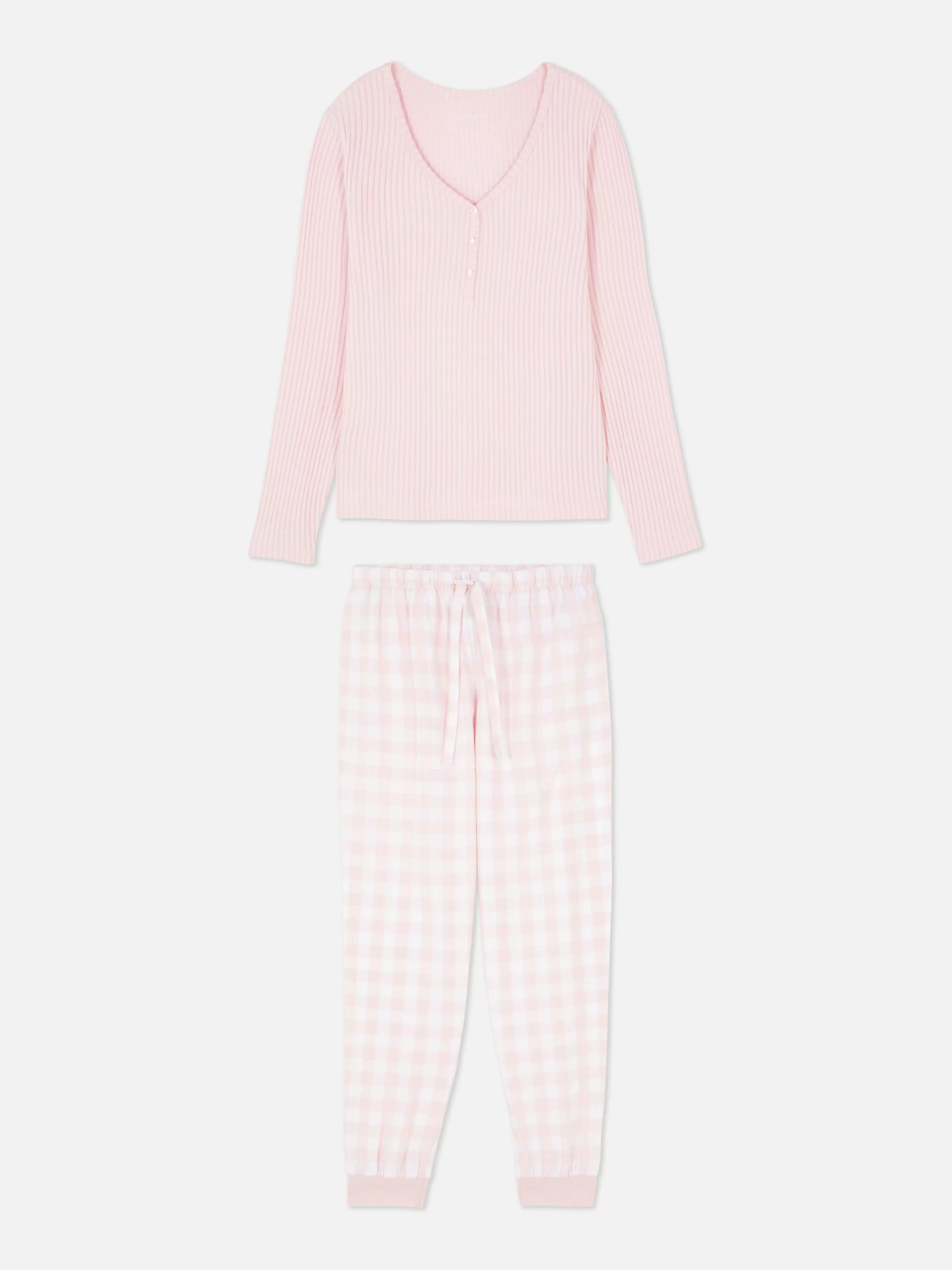 Pyjama T-shirt Boutonné Et Pantalon à Motifs-Primark Store