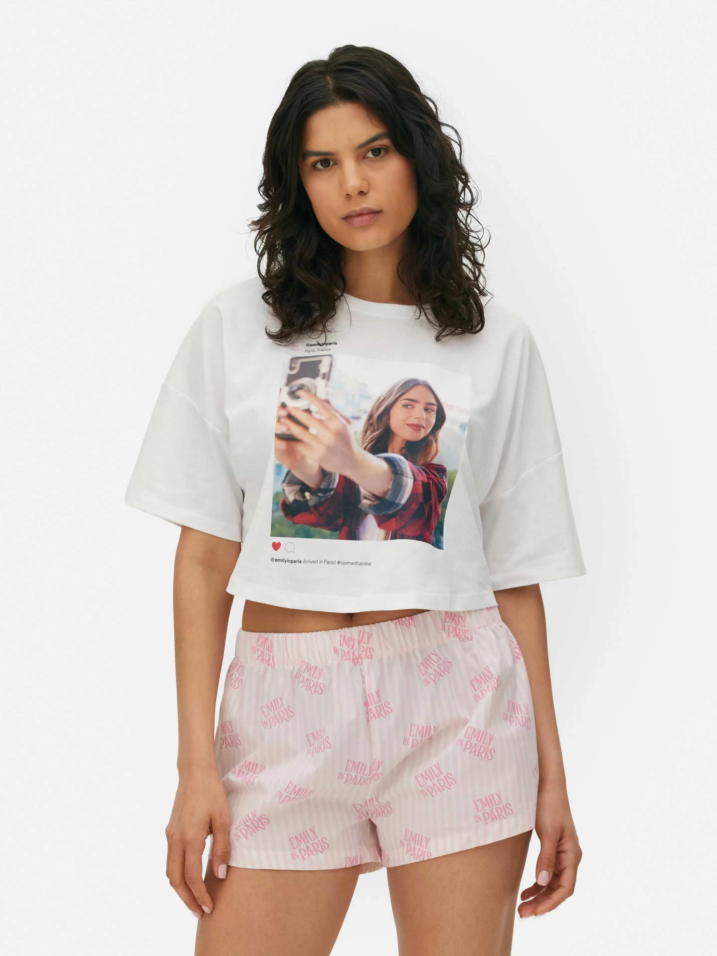 Pyjama T-shirt Court Et Shorty Emily In Paris-Primark Cheap
