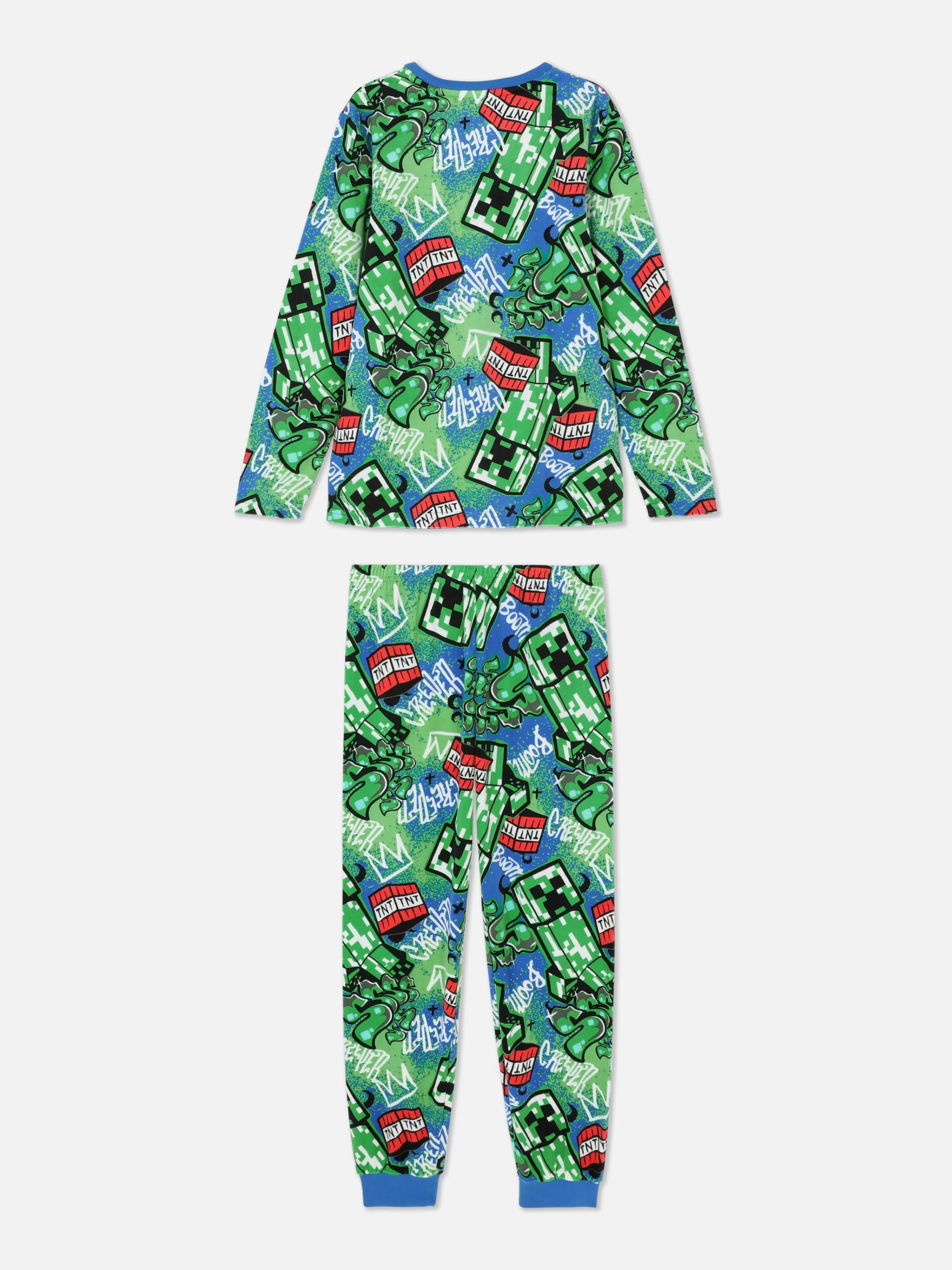 Pyjama T-shirt Et Pantalon à Motif Graffiti Minecraft-Primark Outlet