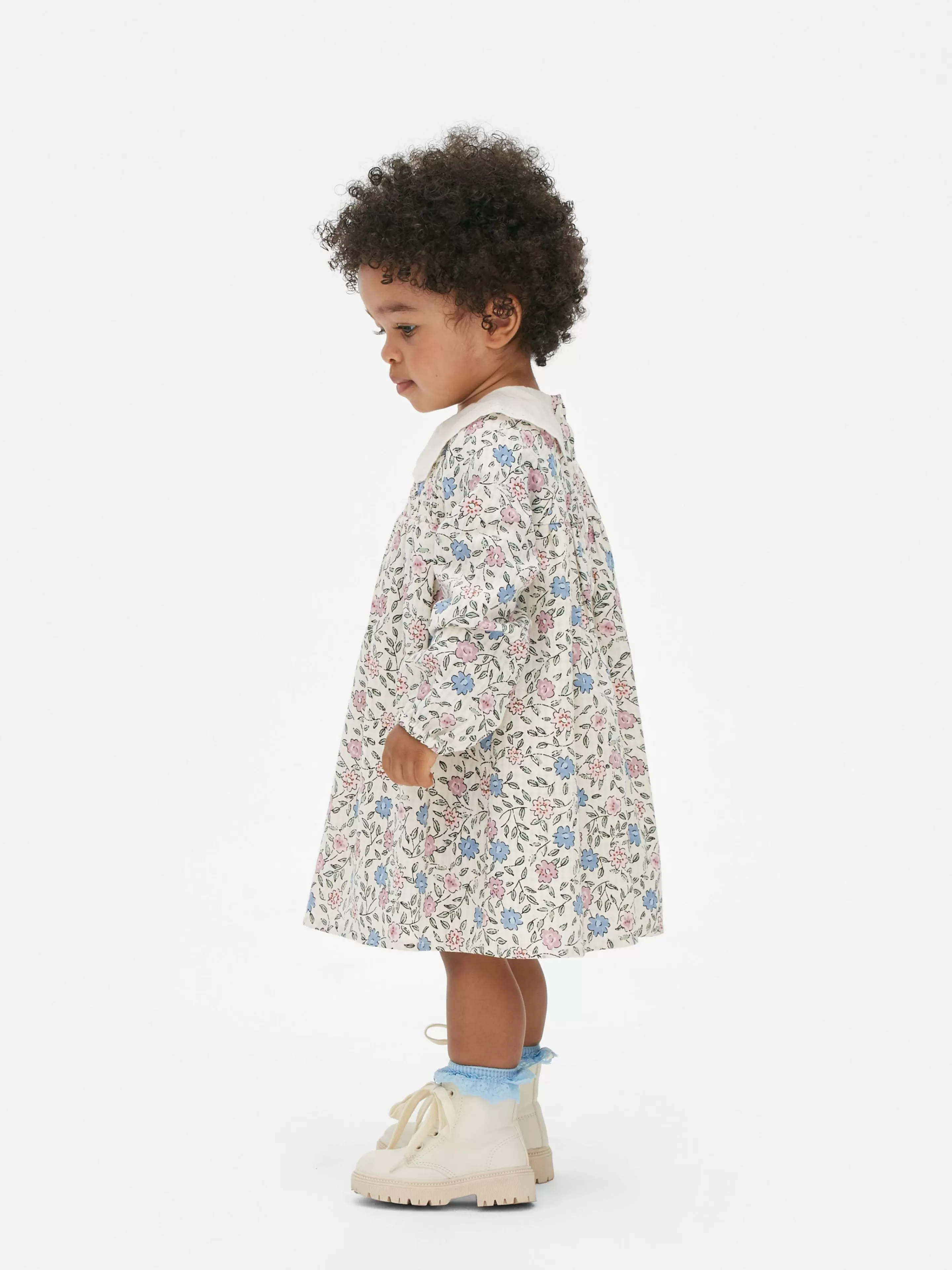 Robe à Col Et à Motif Floral-Primark Outlet