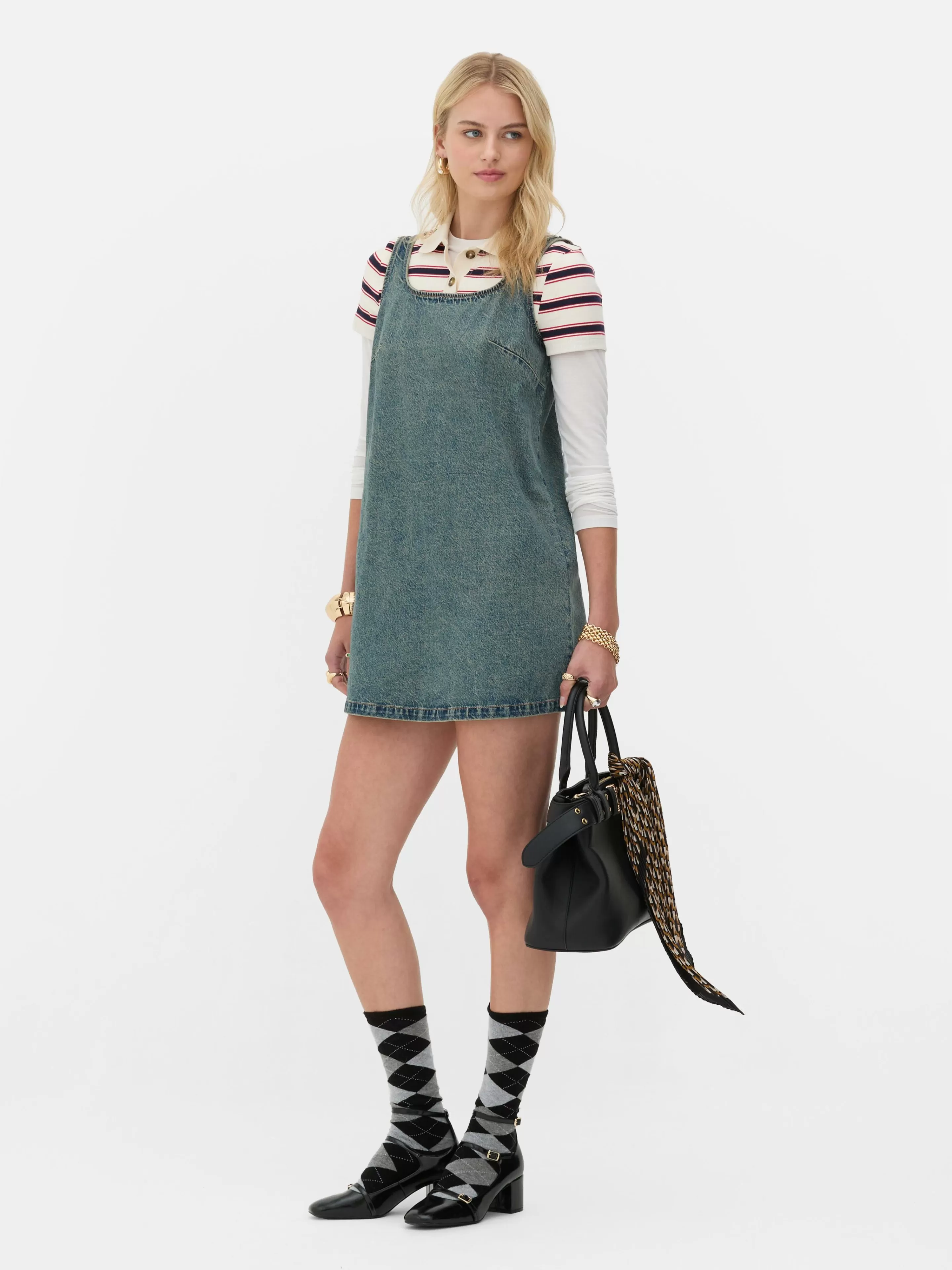 Robe Droite En Denim Rita Ora-Primark New