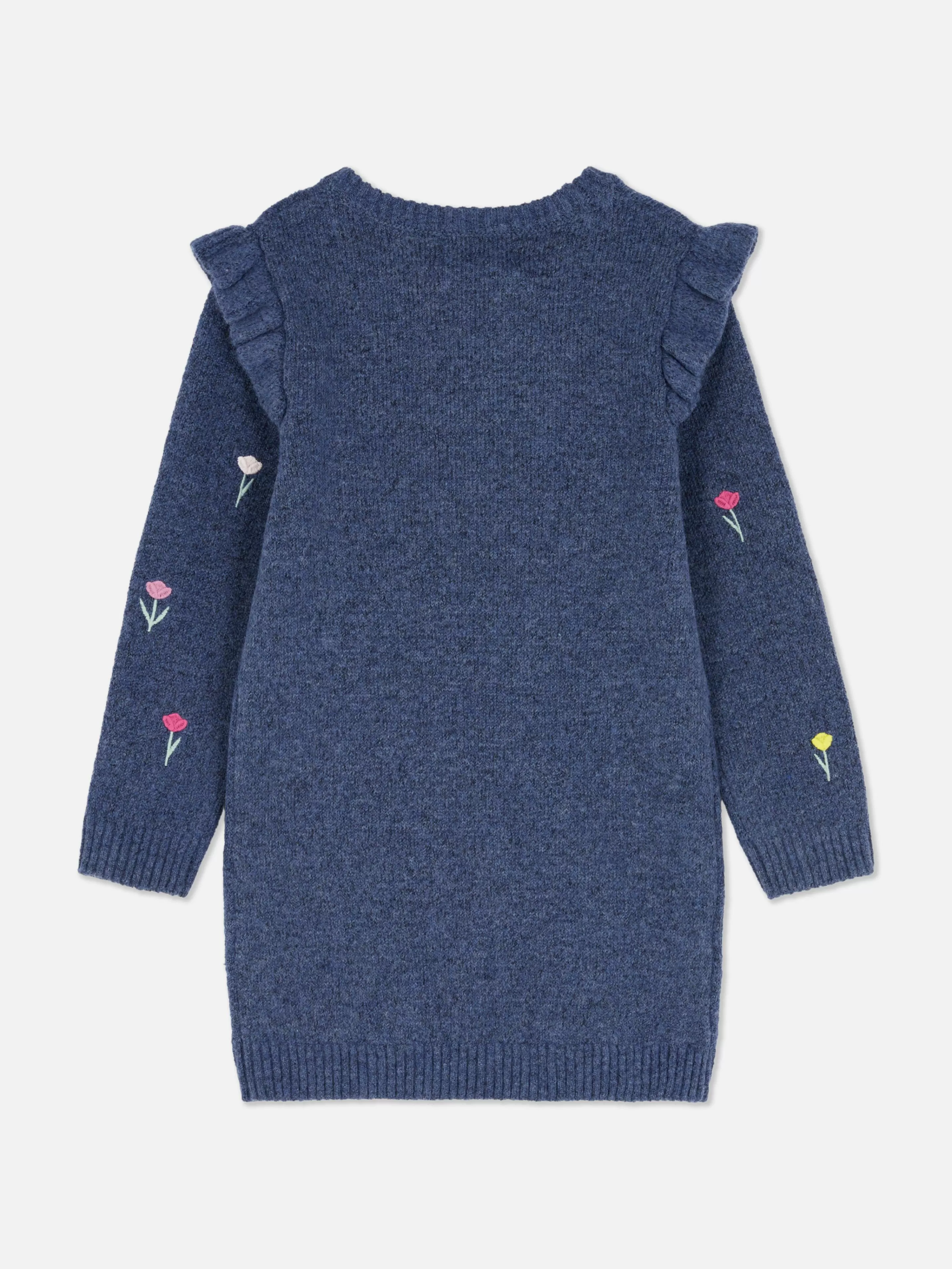 Robe En Maille à Fleurs Brodées-Primark Flash Sale