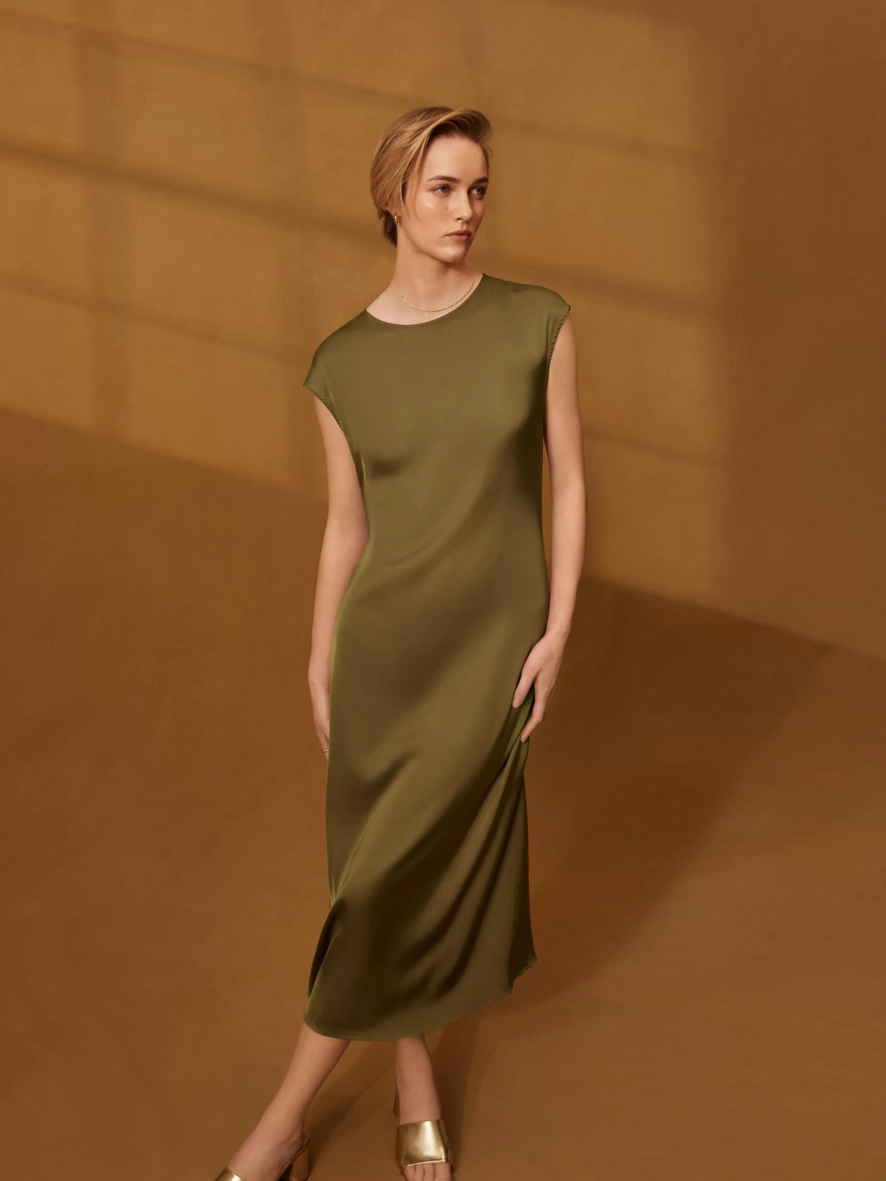 Robe Mi-longue En Satin The Edit-Primark Best Sale