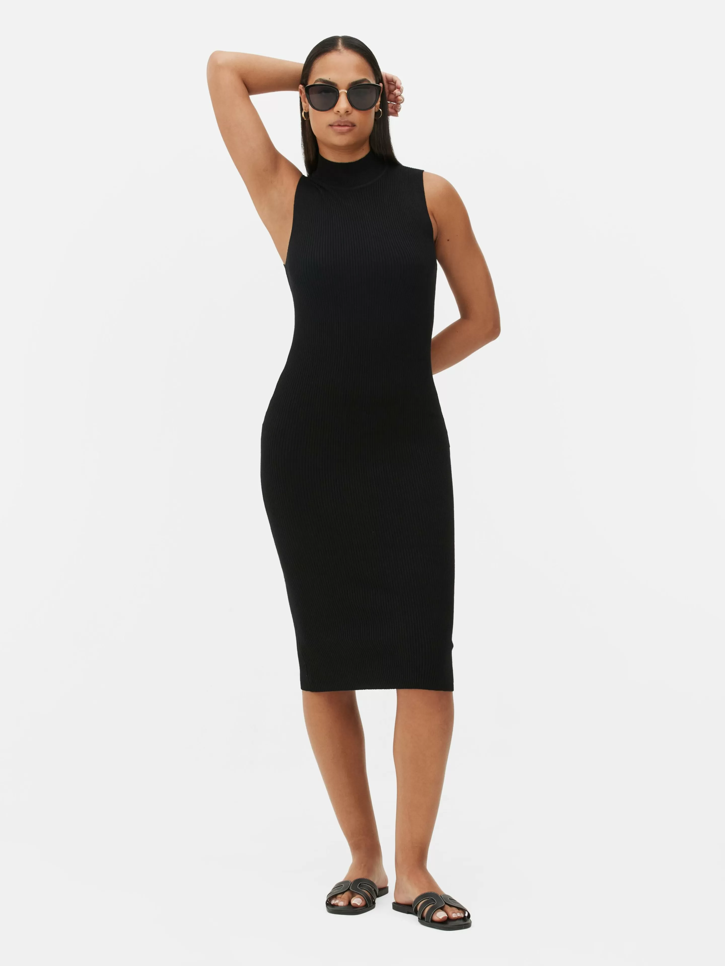 Robe Mi-longue Sans Manches En Maille-Primark Cheap