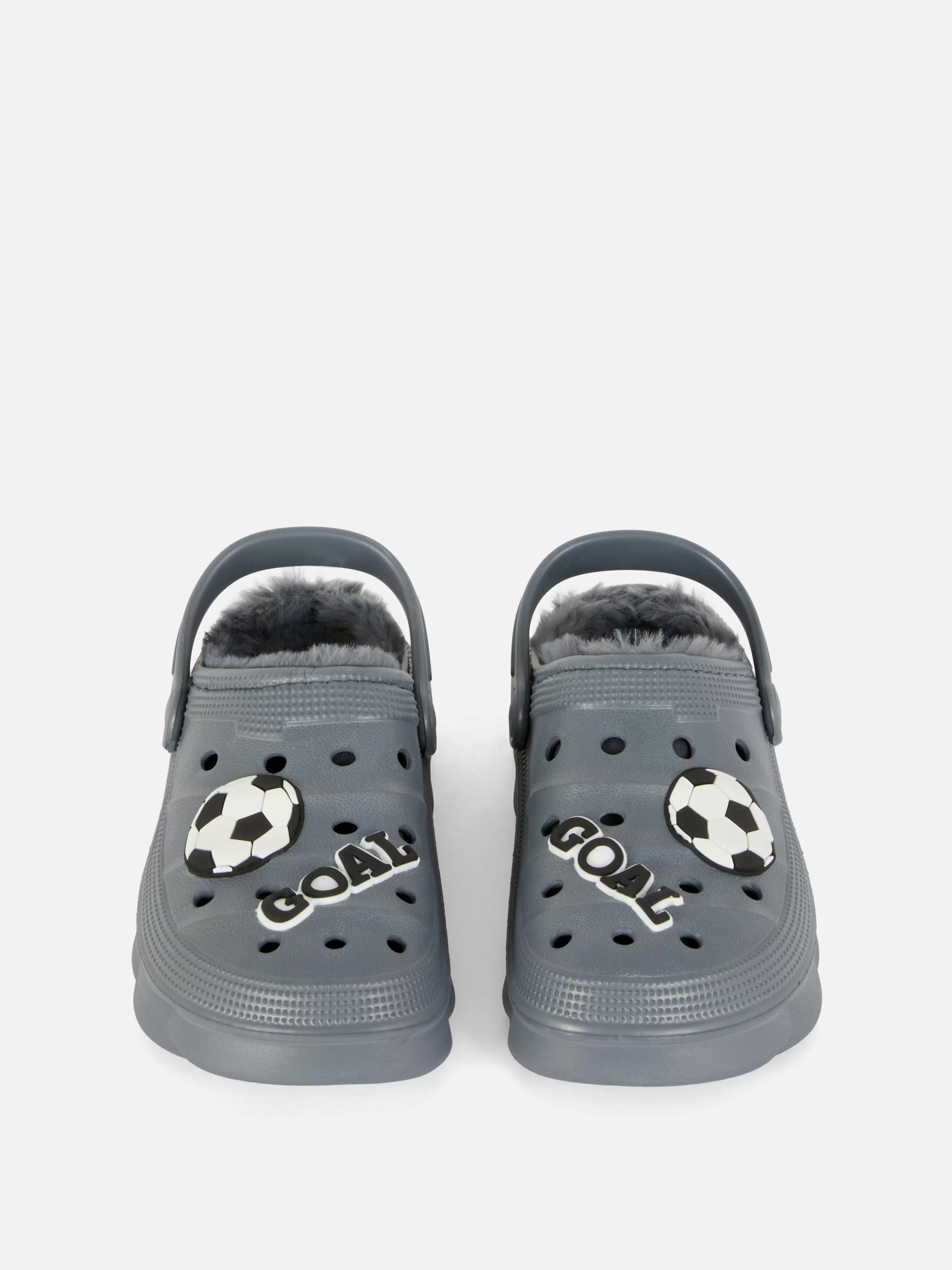 Sabots Doublés De Fausse Fourrure à Motif Football-Primark Sale
