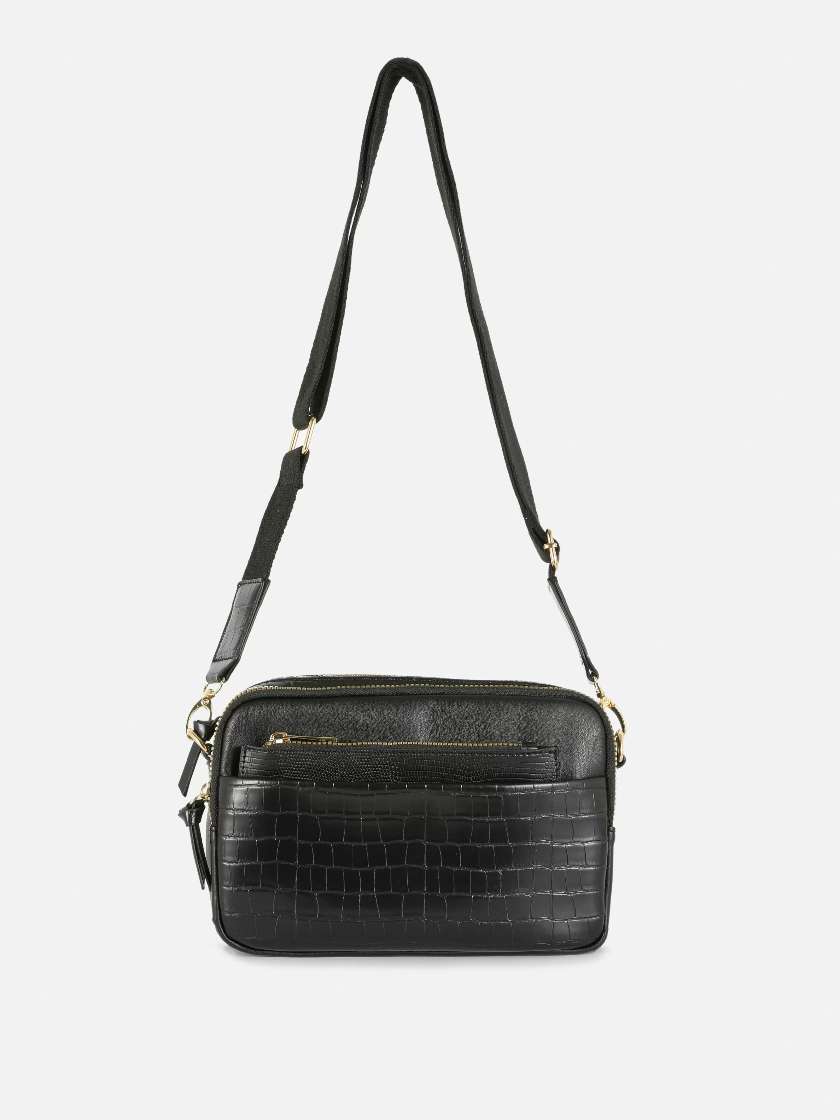 Sac Bandoulière (petit) à Double Zip En Faux Crocodile-Primark Outlet