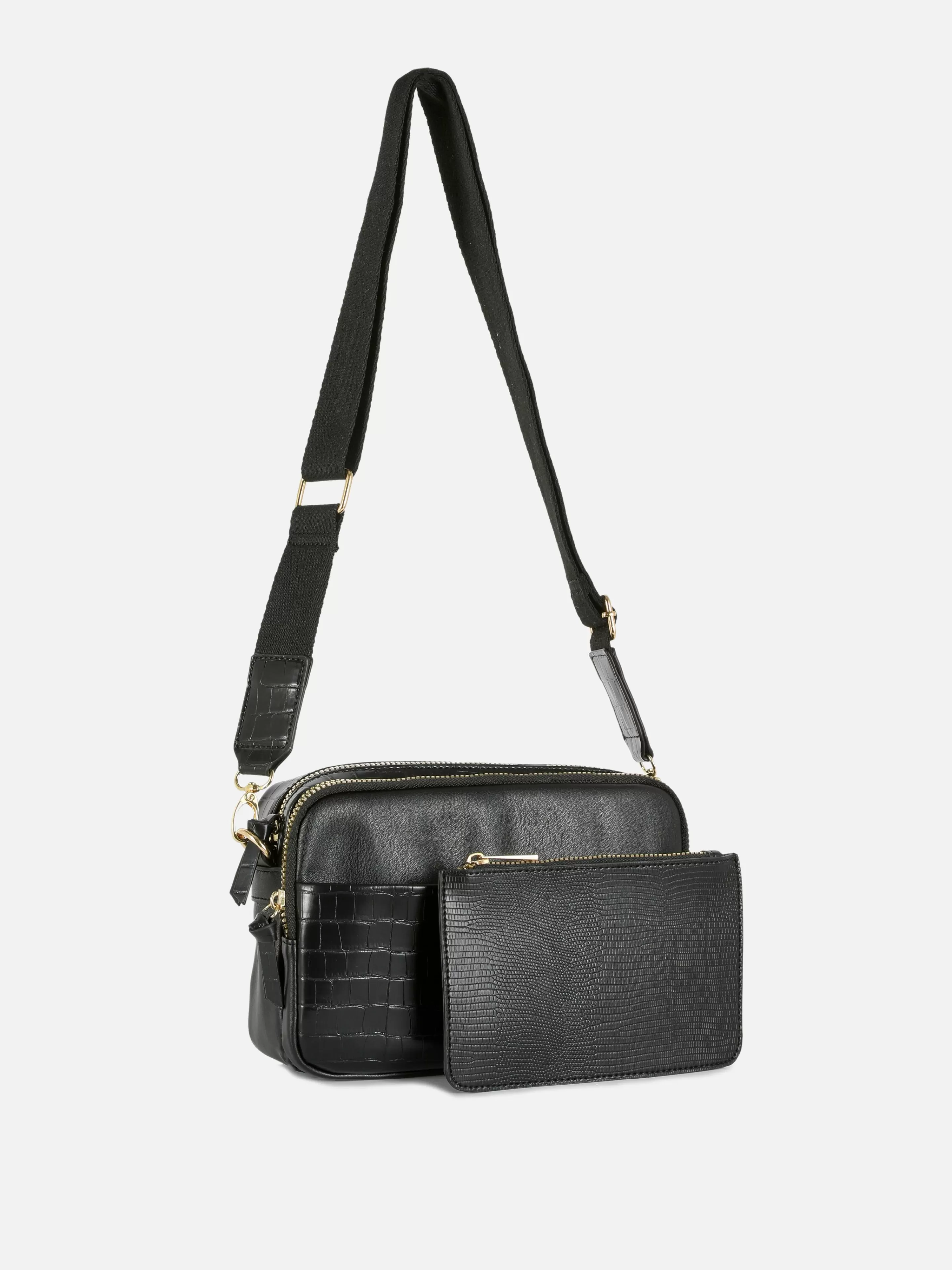 Sac Bandoulière (petit) à Double Zip En Faux Crocodile-Primark Outlet