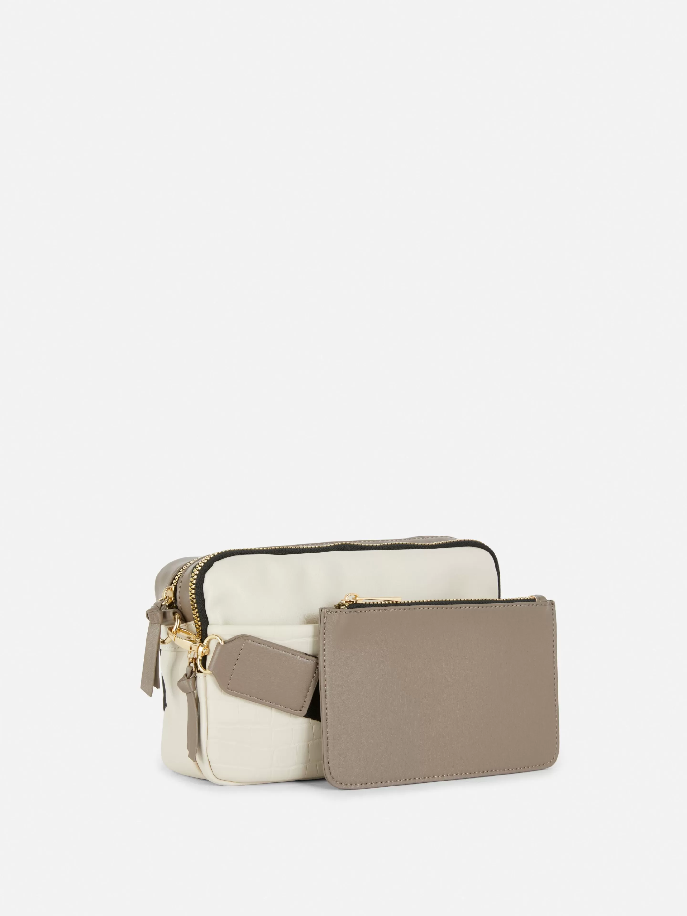 Sac Bandoulière (petit) à Double Zip En Faux Crocodile-Primark Online