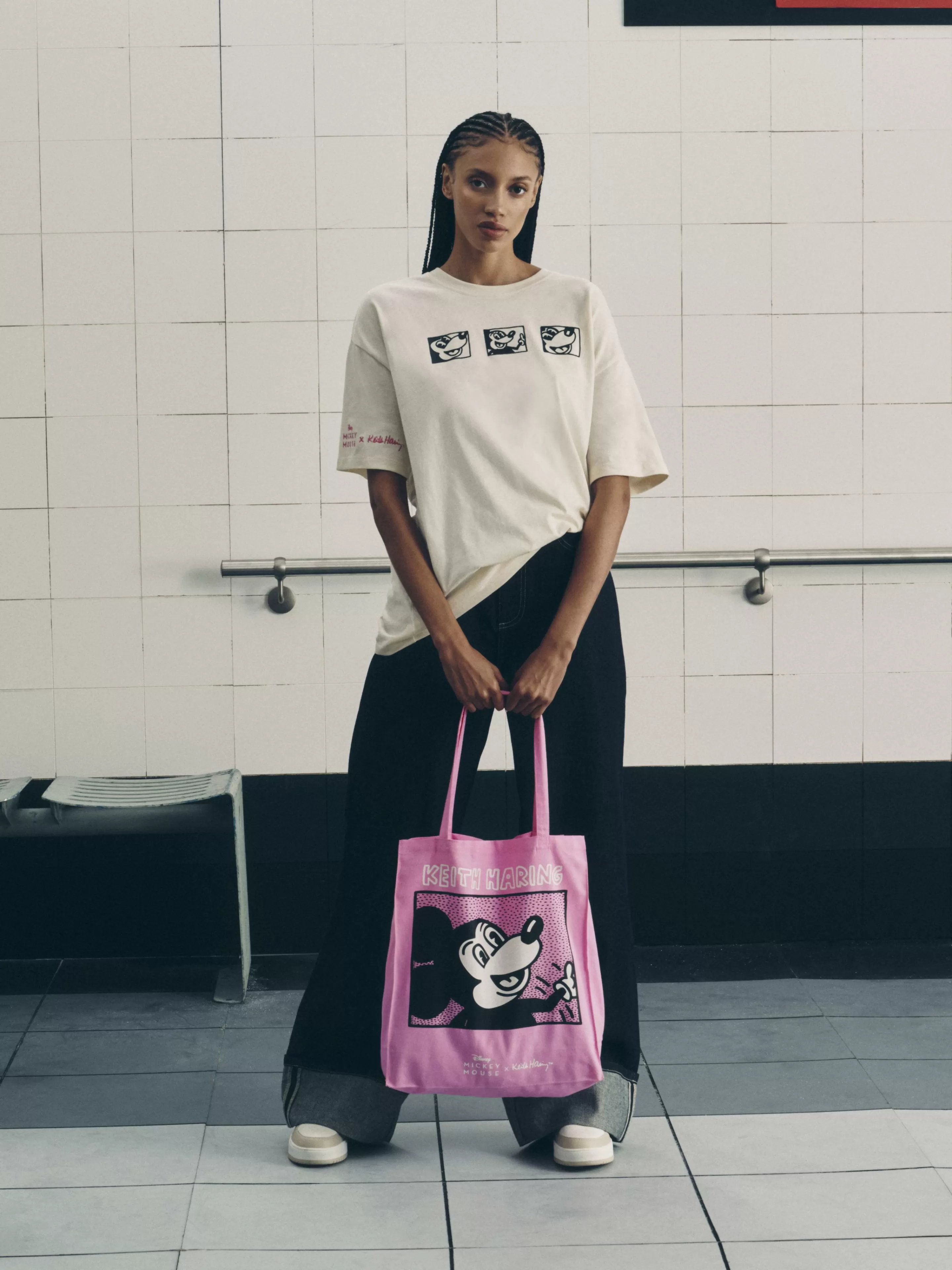 Sac Fourre-tout Disney Mickey Mouse X Keith Haring-Primark Cheap