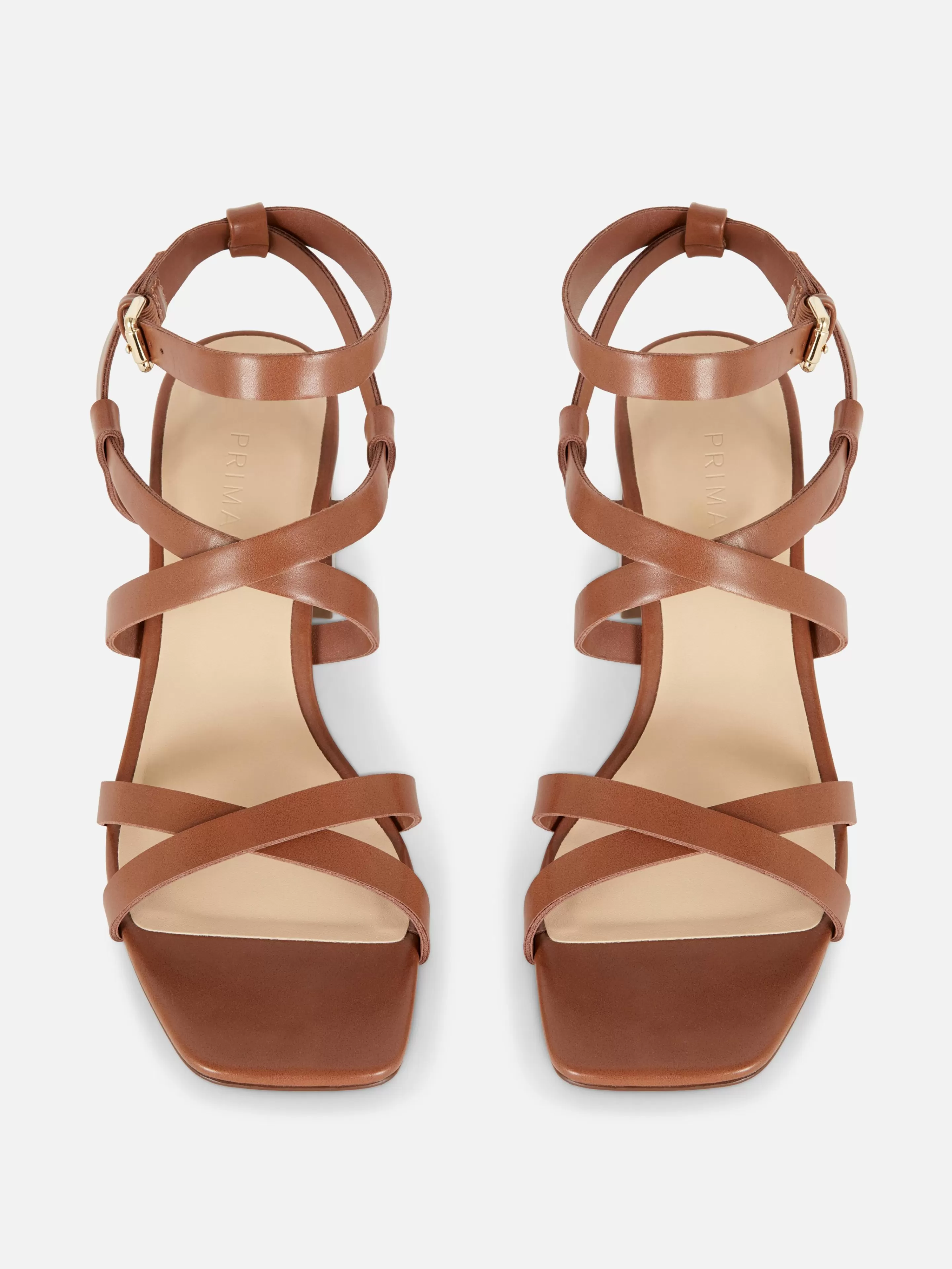 Sandales à Talon Carré Et Lanière Croisée-Primark Clearance