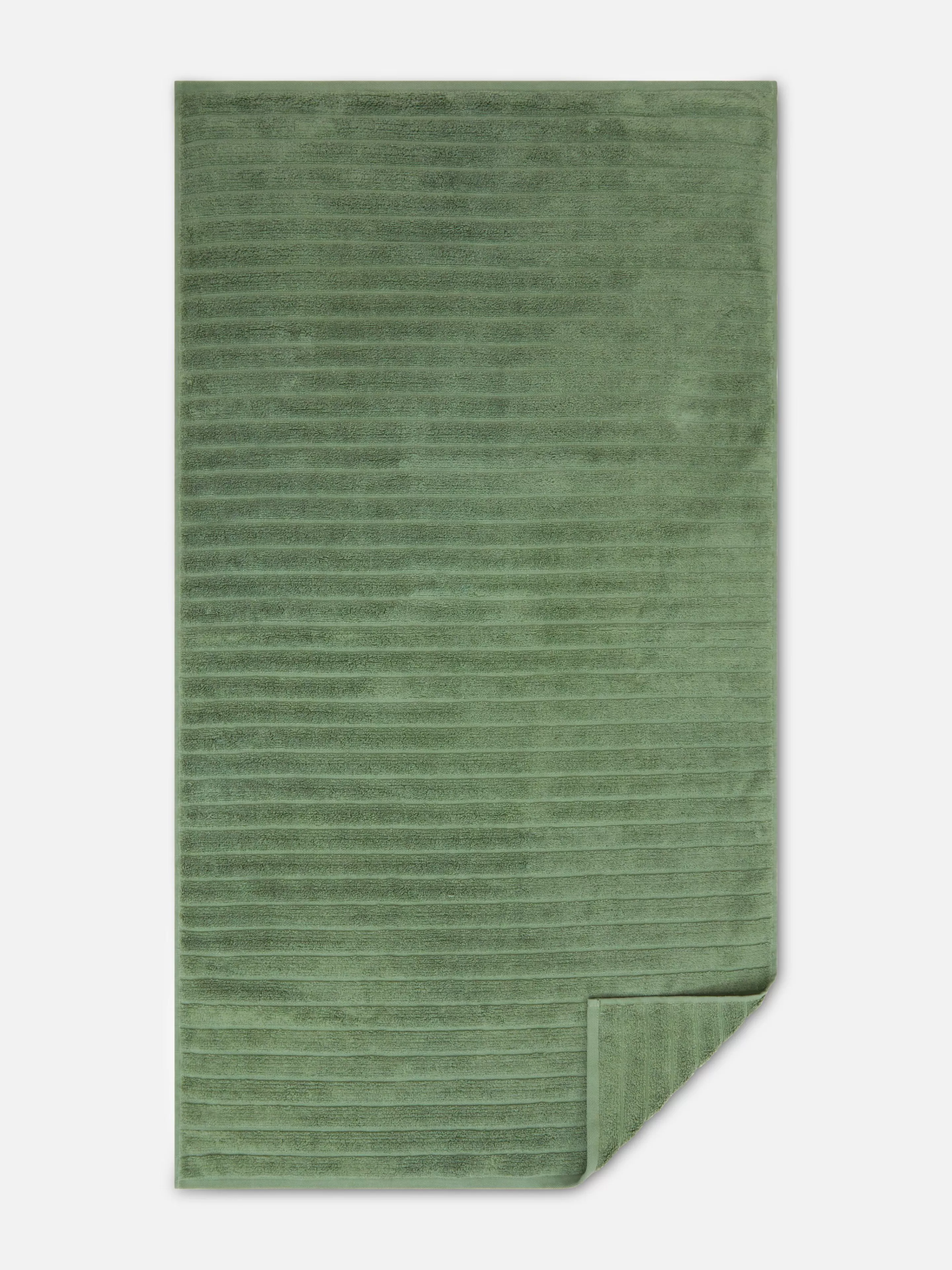 Serviette De Bain Côtelée Texturée-Primark Shop
