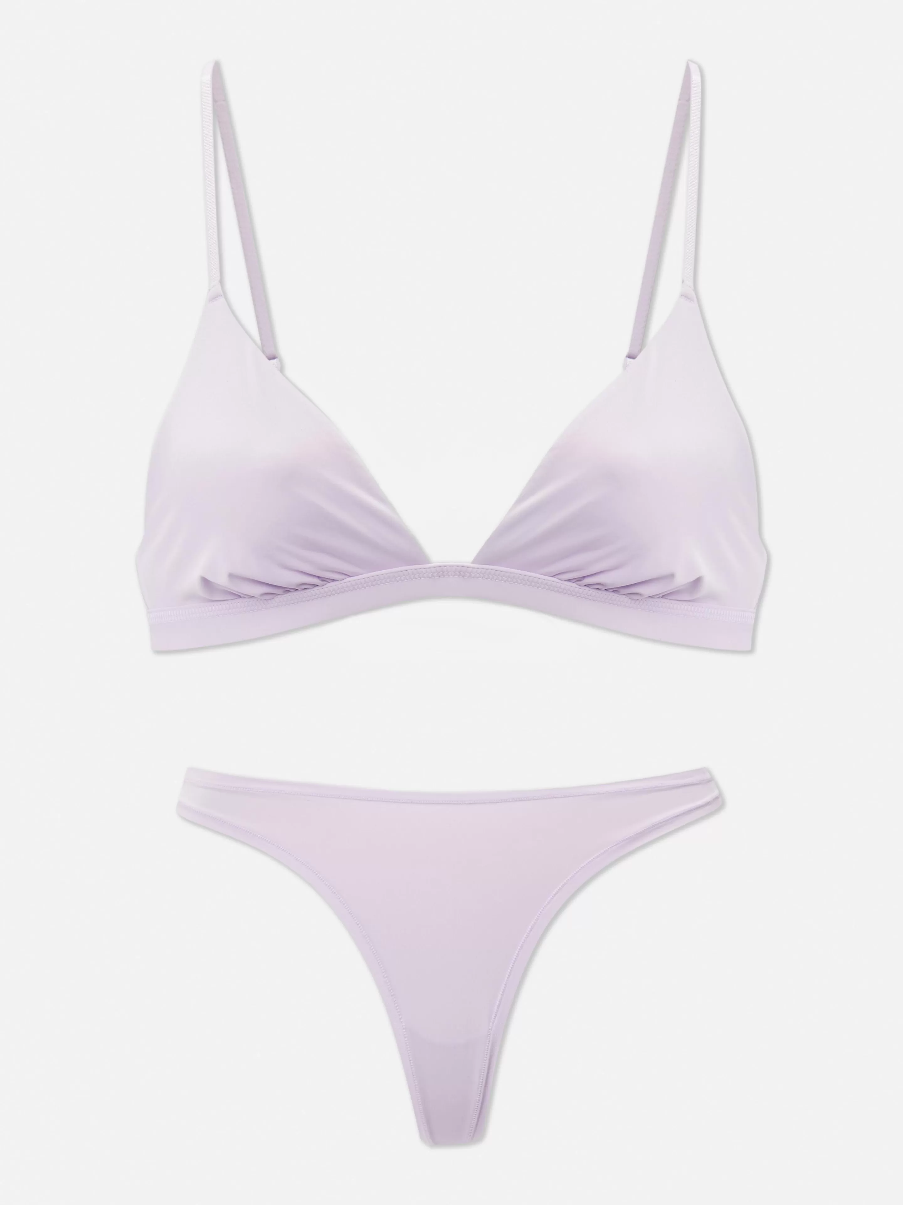 Soutien-gorge Triangle Et String En Microfibre-Primark Best Sale