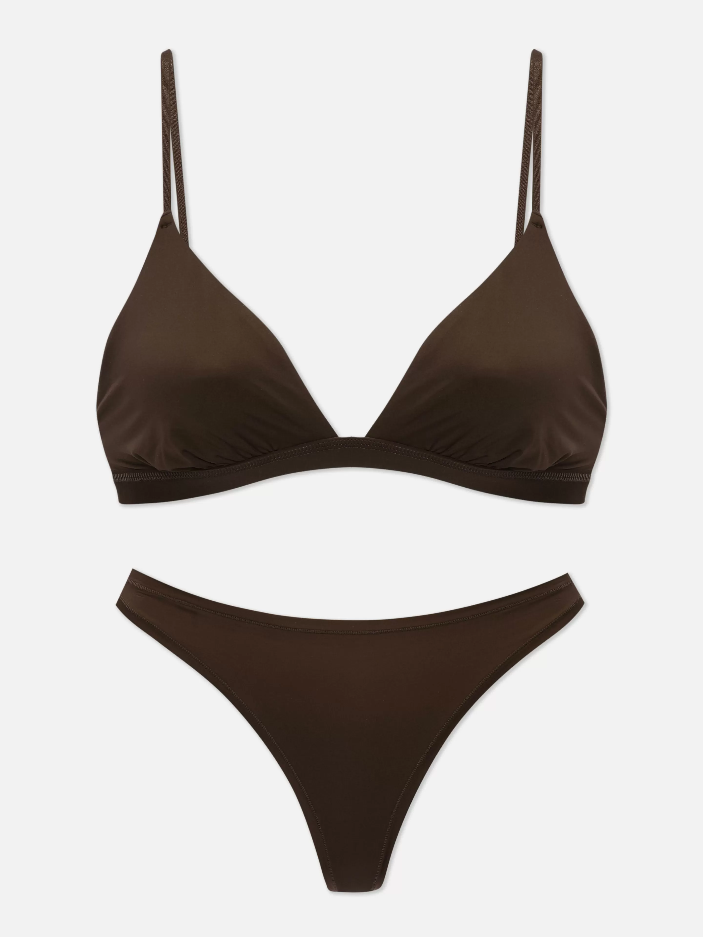 Soutien-gorge Triangle Et String En Microfibre-Primark Outlet