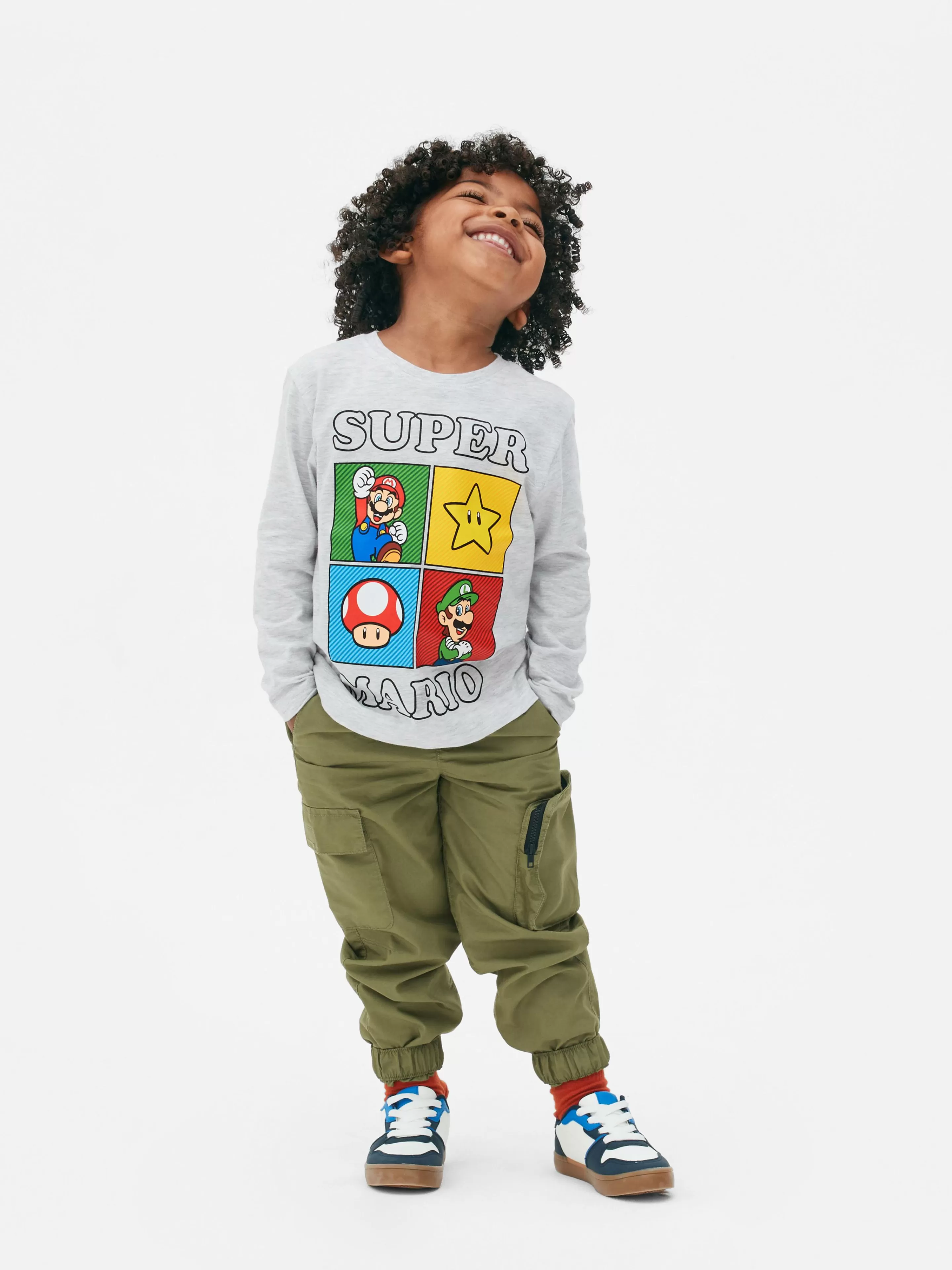 Super Mario Bros. T-shirt à Manches Longues-Primark New