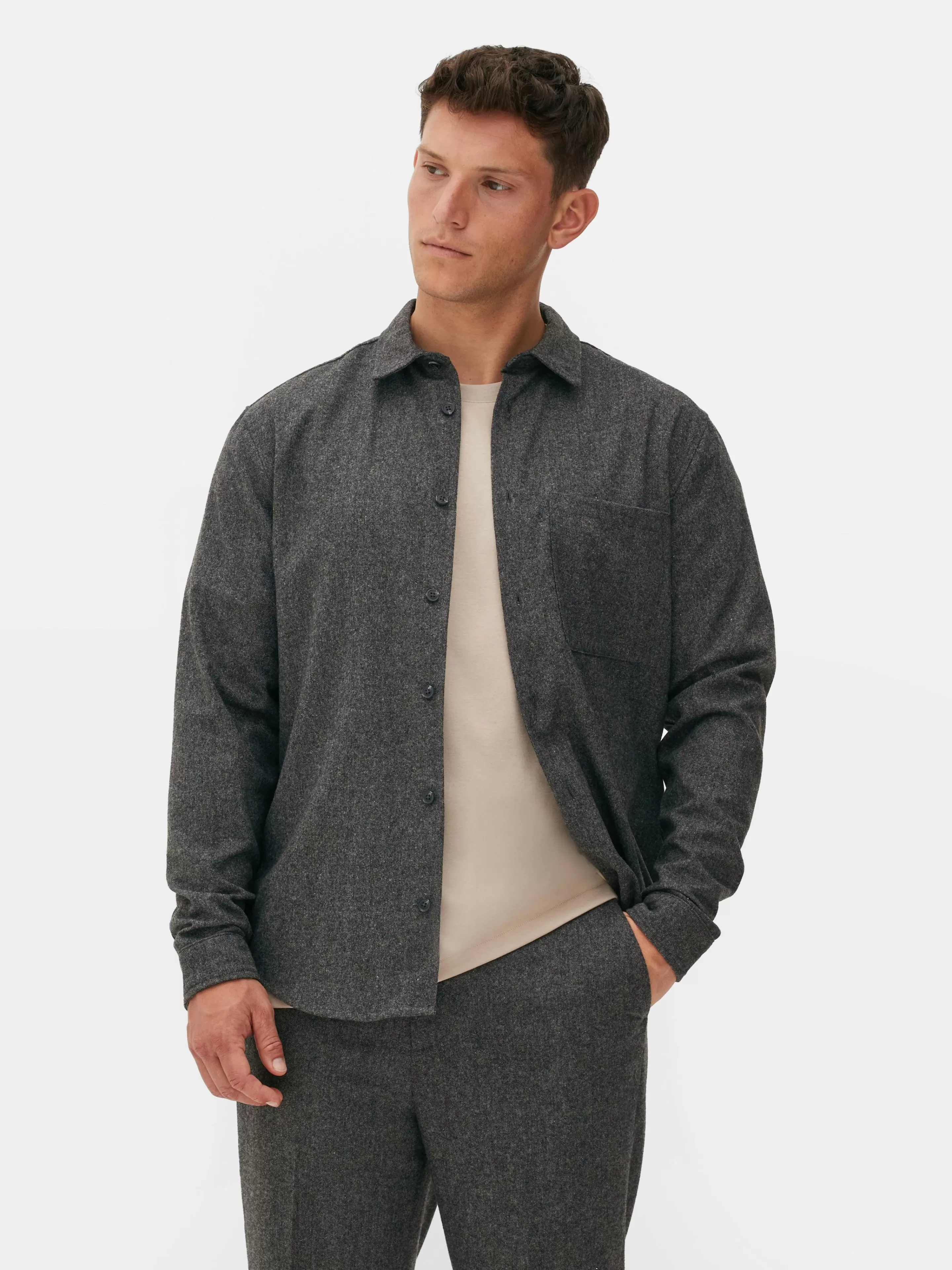 Surchemise Avec Poche Plaquée Kem-Primark New
