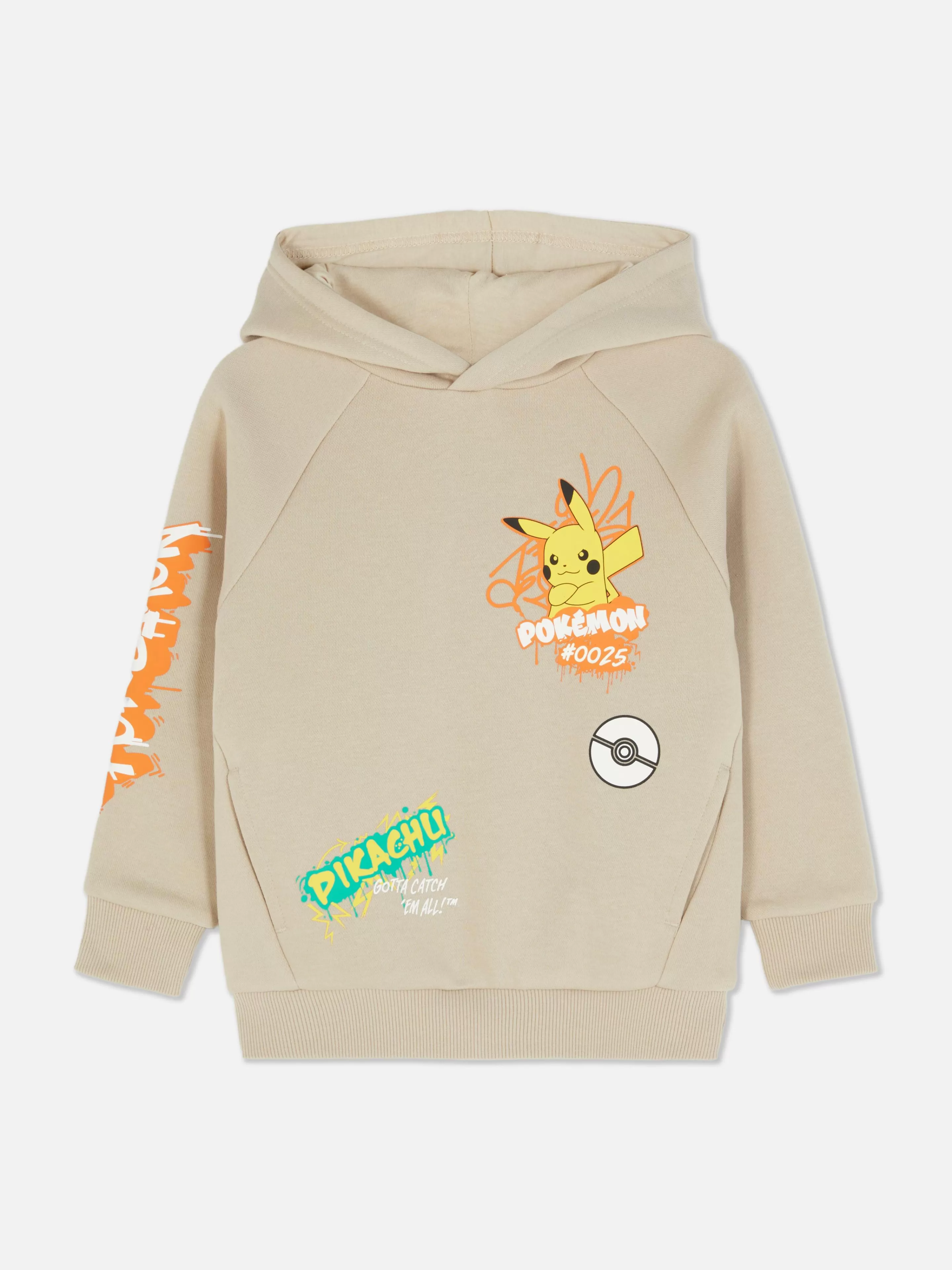 Sweat à Capuche à Motif Graffiti Pokémon Pikachu-Primark New
