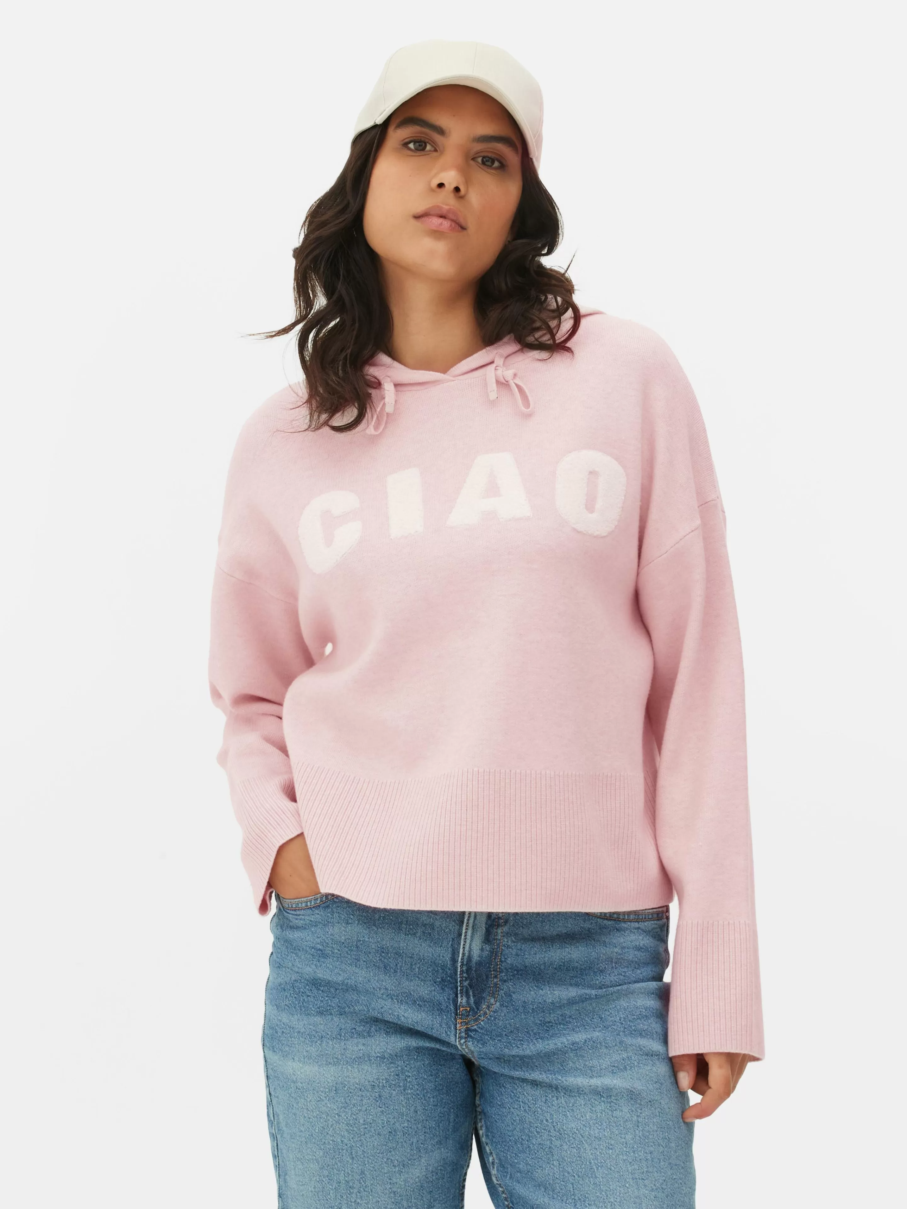 Sweat à Capuche Tricoté à Message-Primark Store
