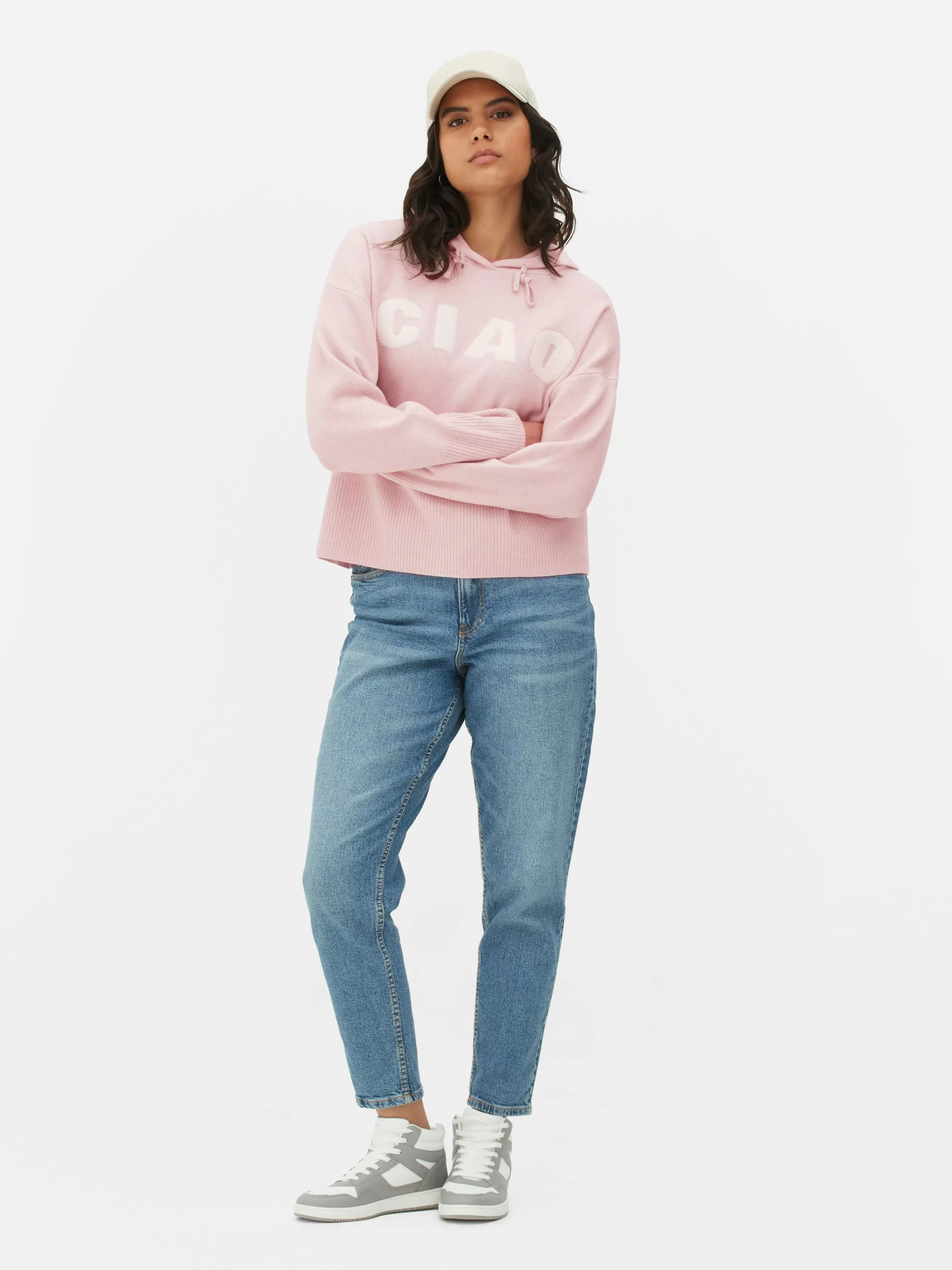 Sweat à Capuche Tricoté à Message-Primark Store