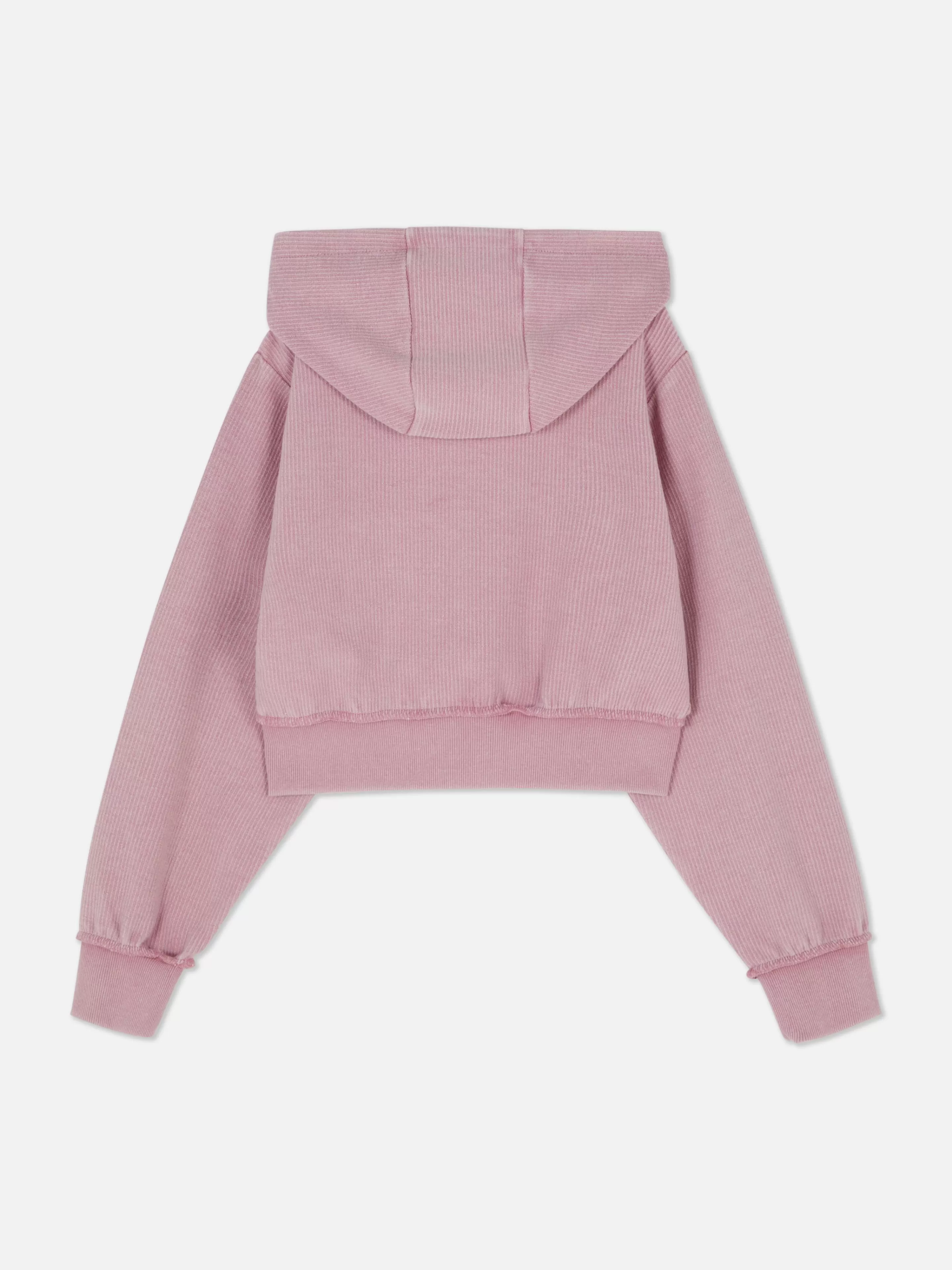 Sweat Côtelé Zippé à Capuche-Primark Outlet