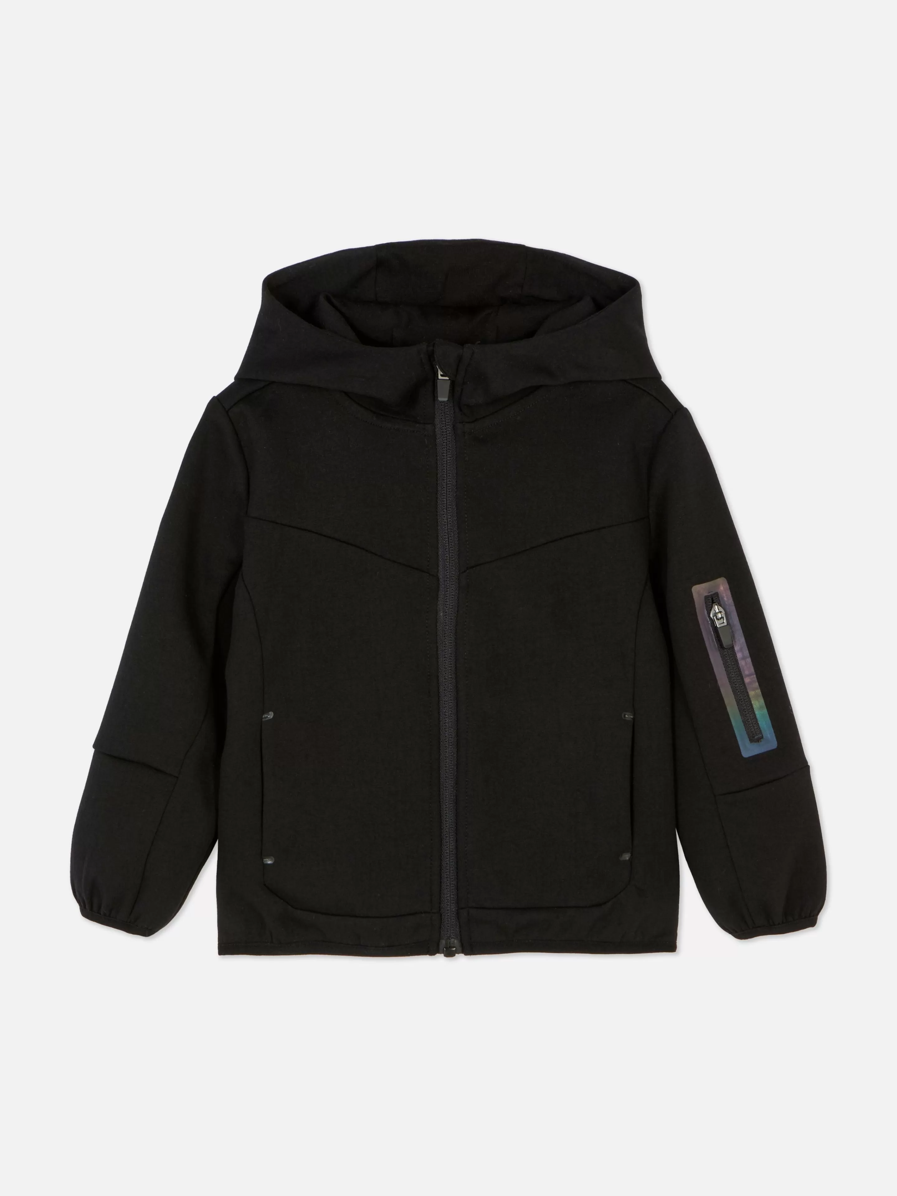 Sweat Zippé Contrecollé à Capuche à Coordonner-Primark Shop