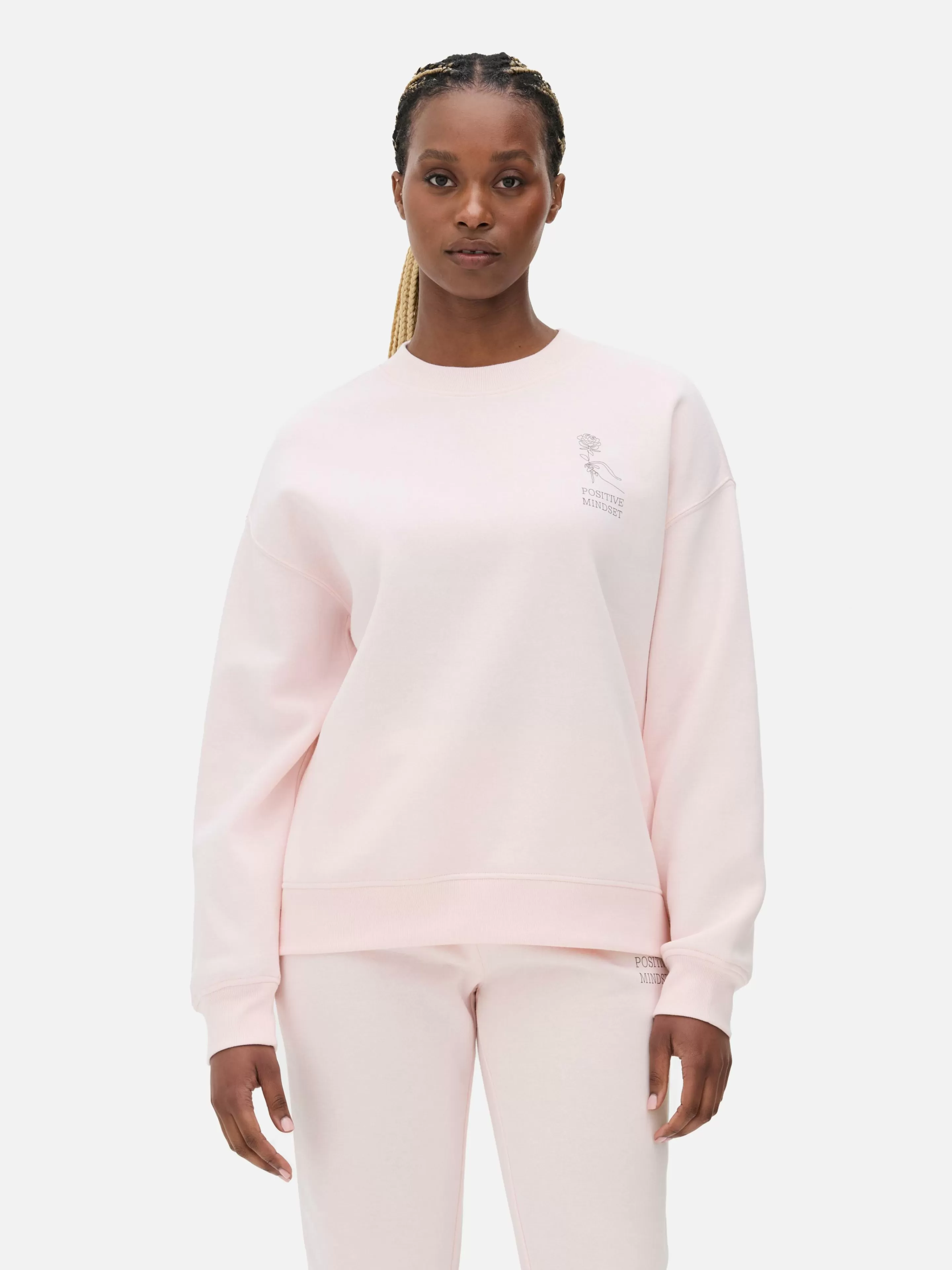 Sweat-shirt à Col Ras-du-cou Avec Message-Primark Cheap