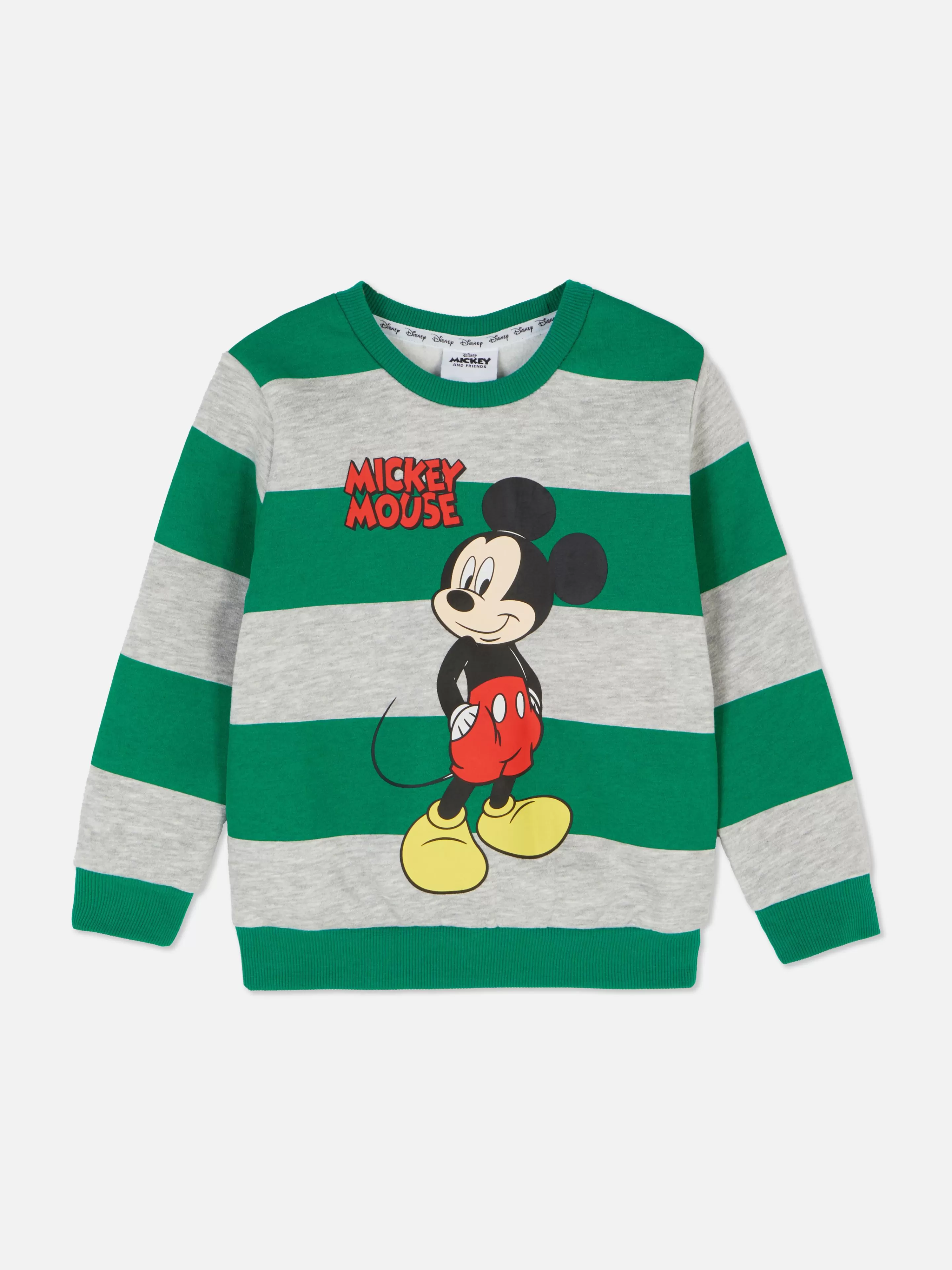 Sweat-shirt à Col Ras-du-cou Et Rayures Disney Mickey Mouse-Primark Best