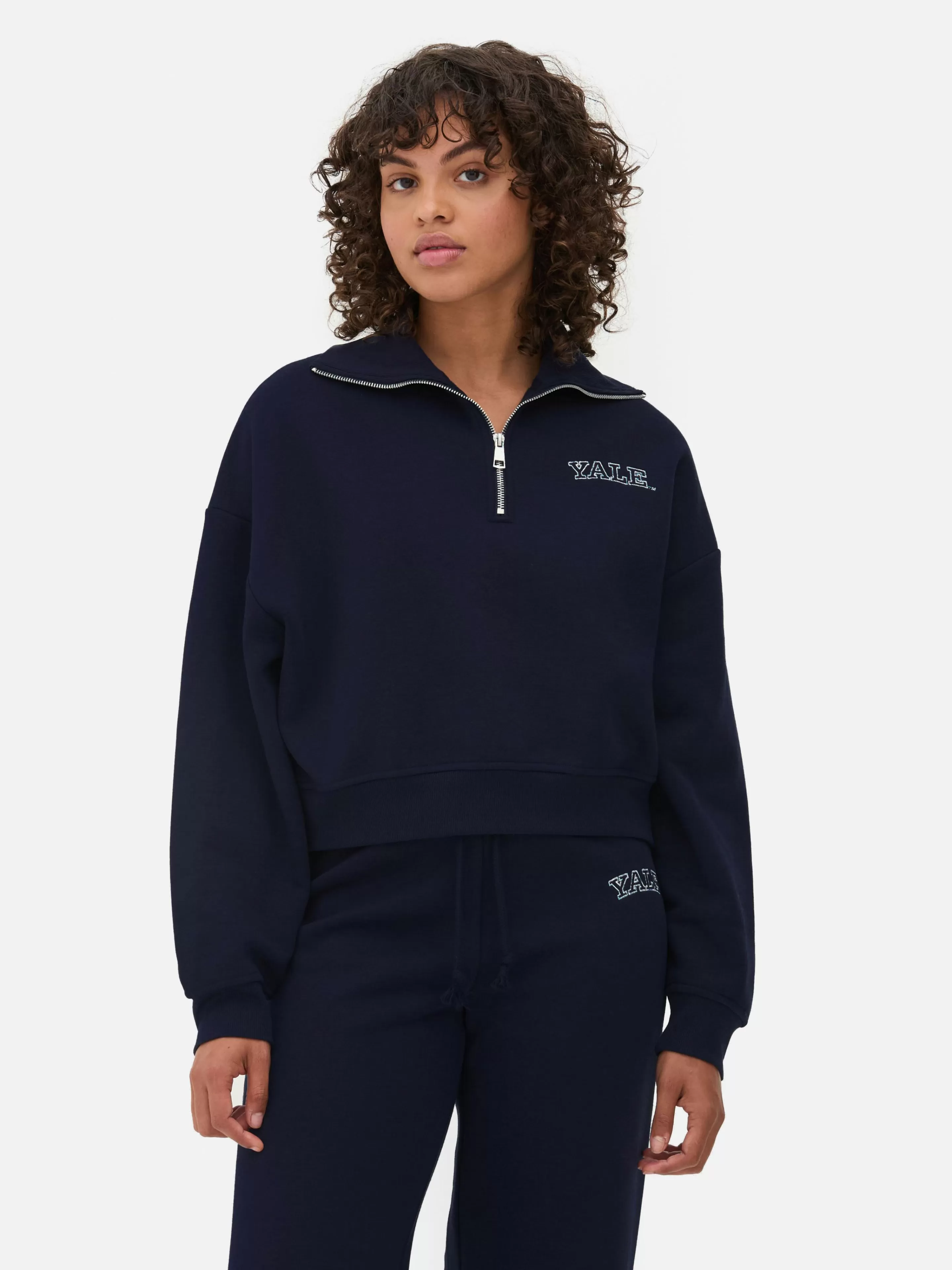 Sweat-shirt à Col Zippé à Coordonner Yale-Primark Cheap
