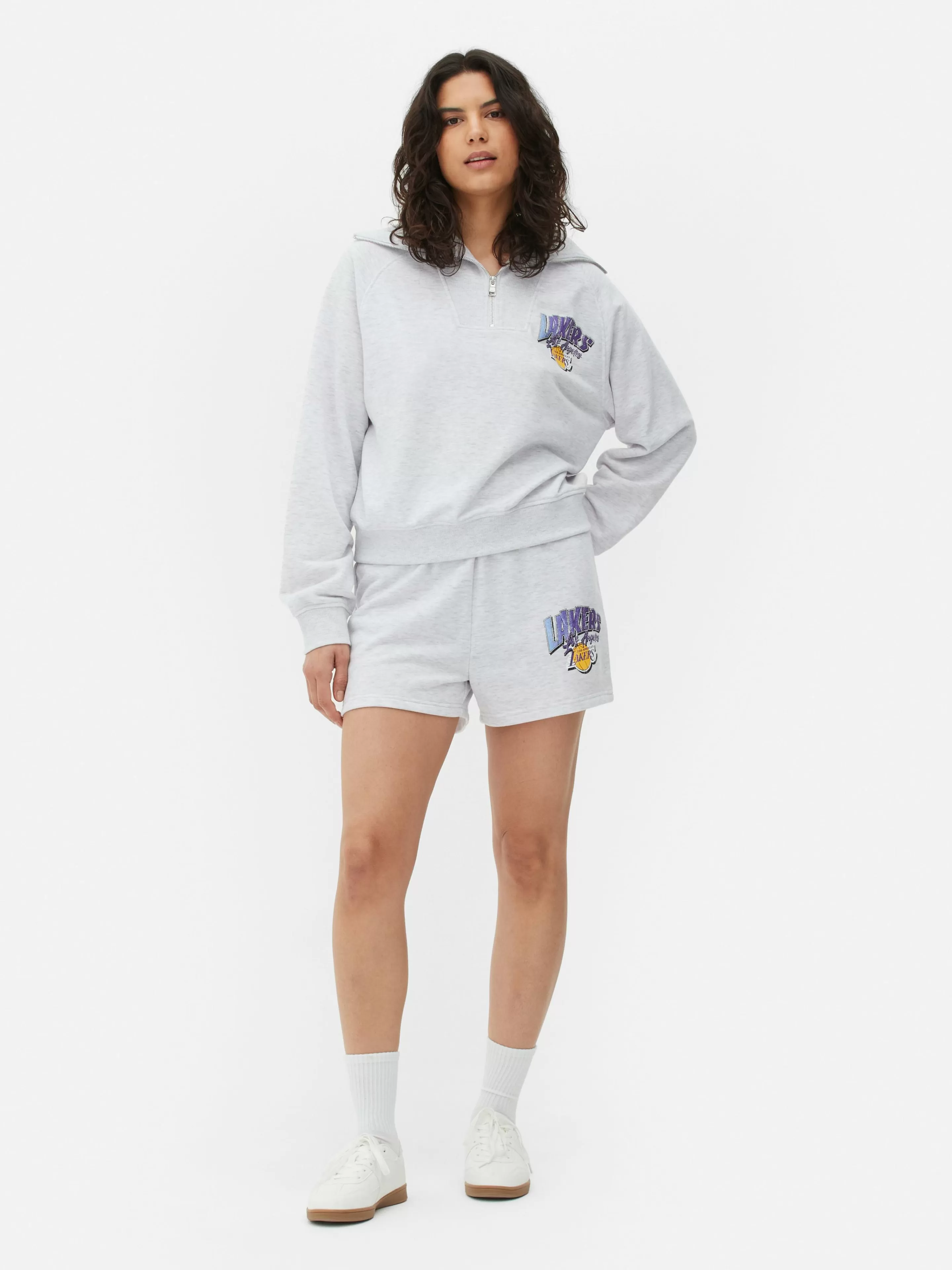Sweat-shirt à Col Zippé NBA Los Angeles Lakers à Coordonner-Primark Hot