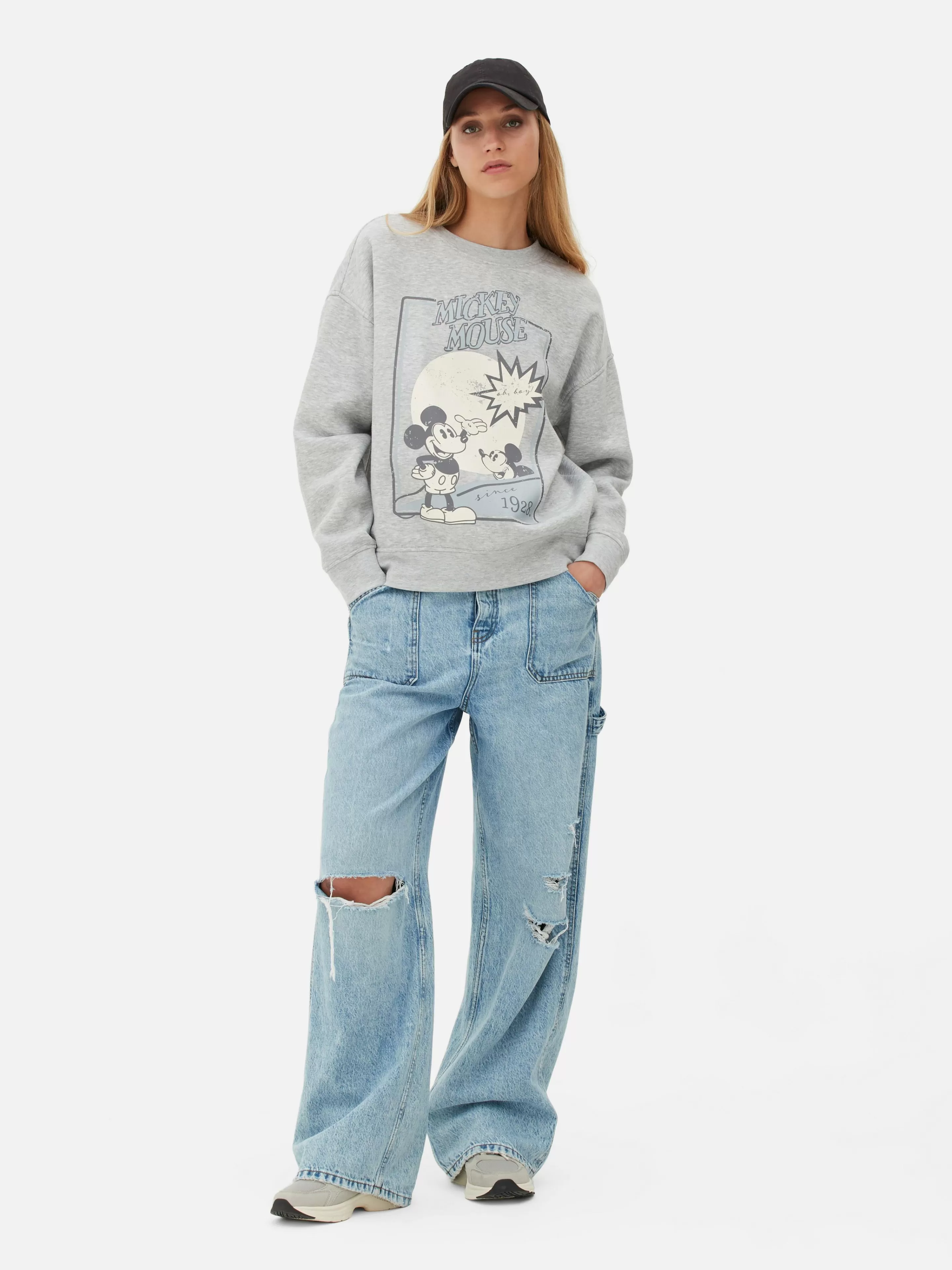Sweat-shirt à Motif Esquisse Disney Mickey Mouse-Primark Best Sale