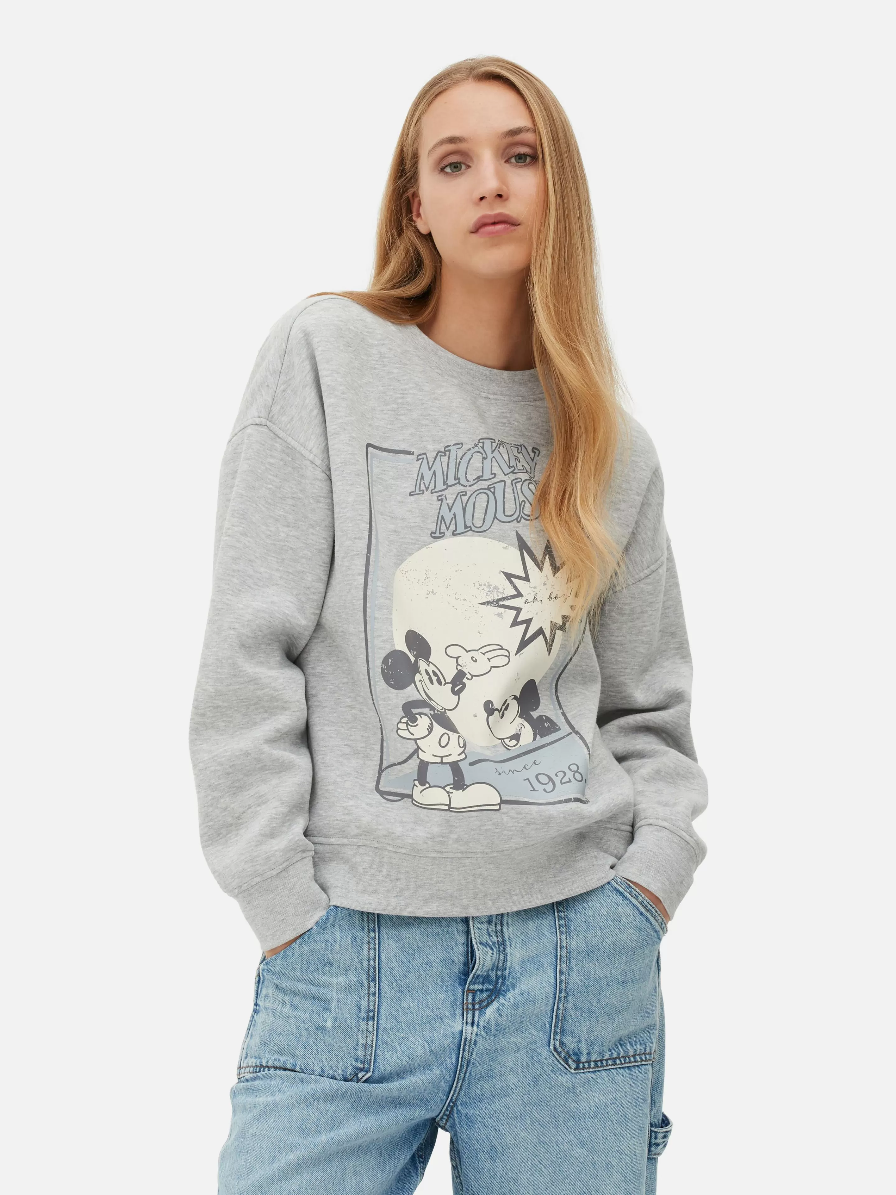 Sweat-shirt à Motif Esquisse Disney Mickey Mouse-Primark Best Sale
