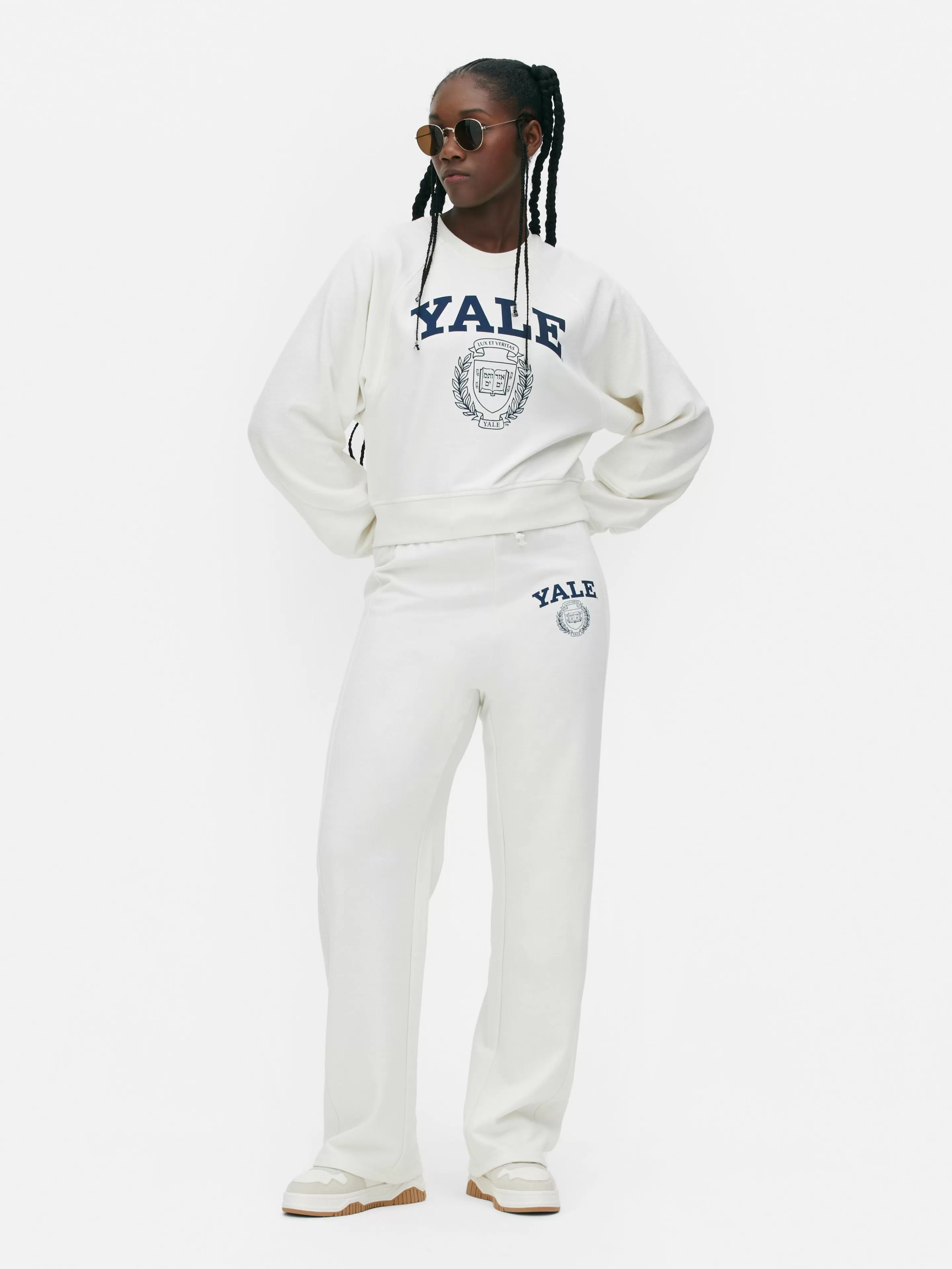 Sweat-shirt Coupe Droite Graphique à Coordonner Yale-Primark Hot