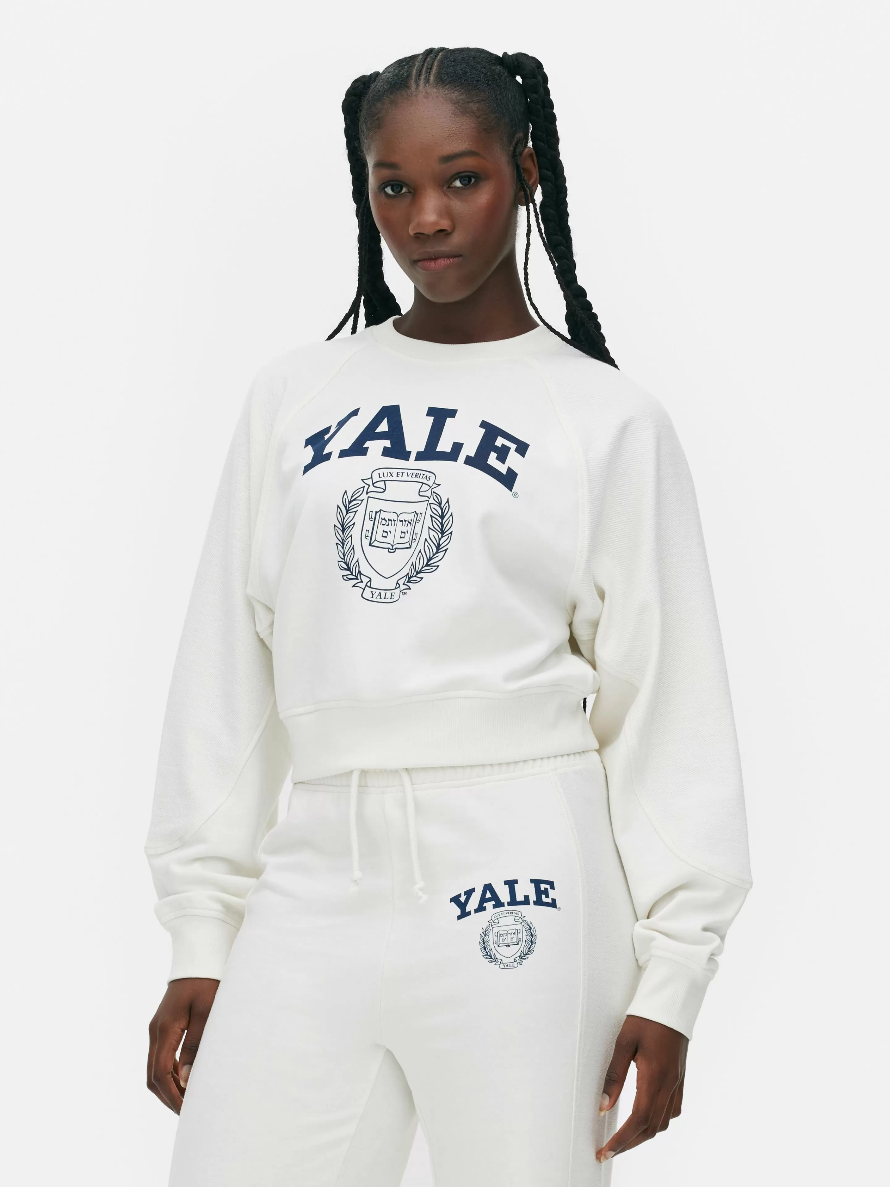 Sweat-shirt Coupe Droite Graphique à Coordonner Yale-Primark Hot