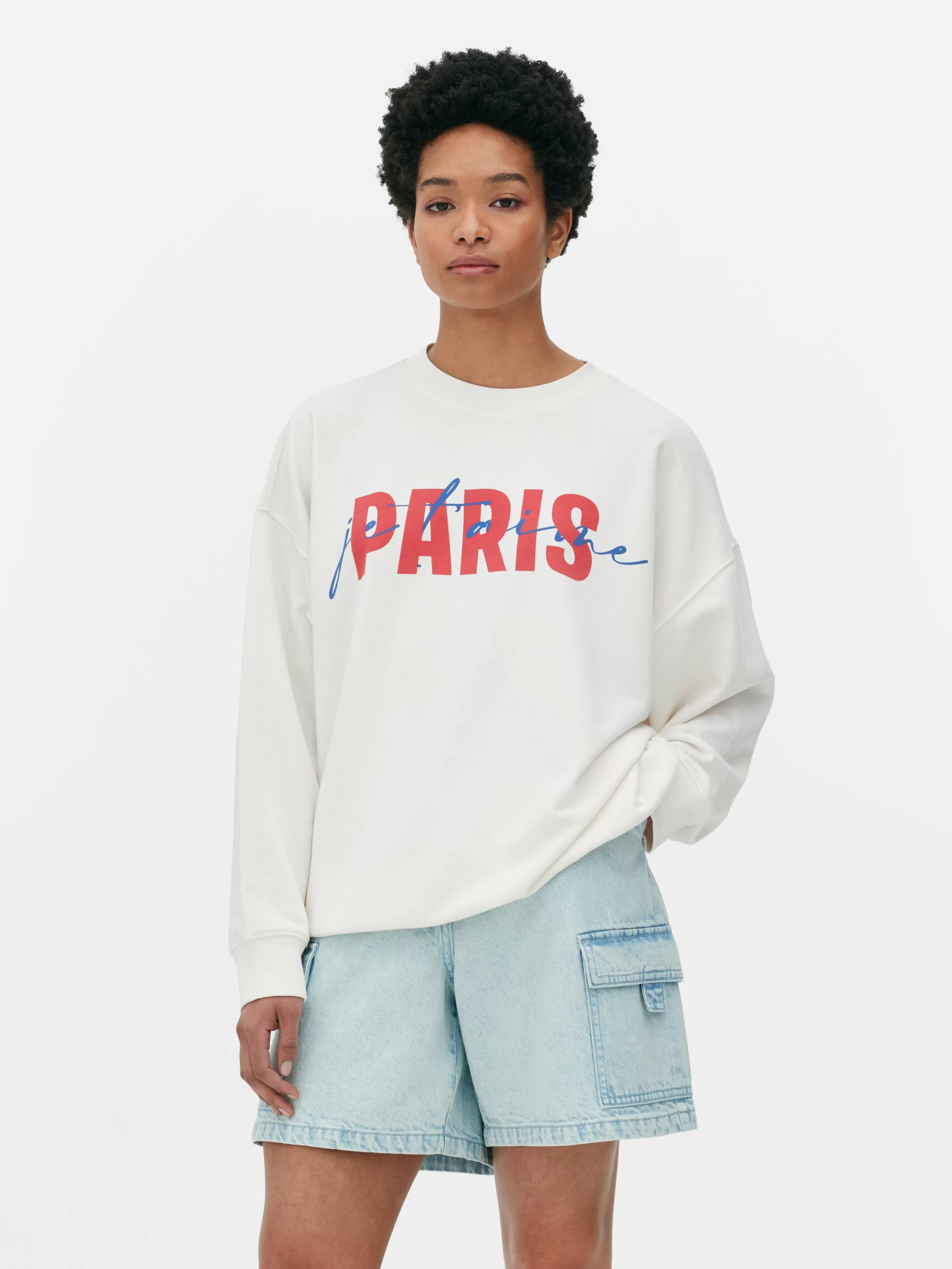Sweat-shirt Graphique Paris-Primark Store