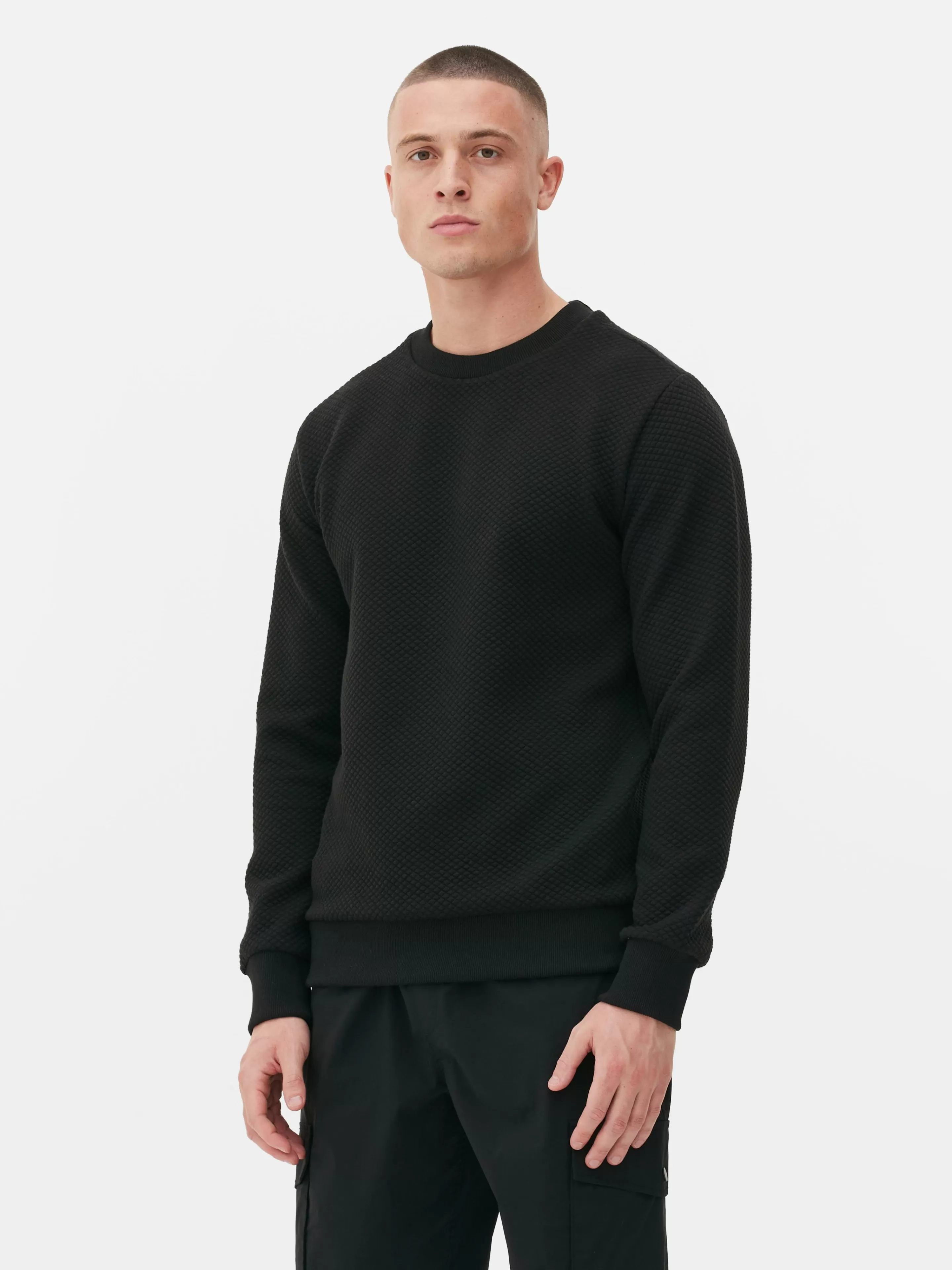 Sweat-shirt Matelassé à Motif Losanges-Primark Discount