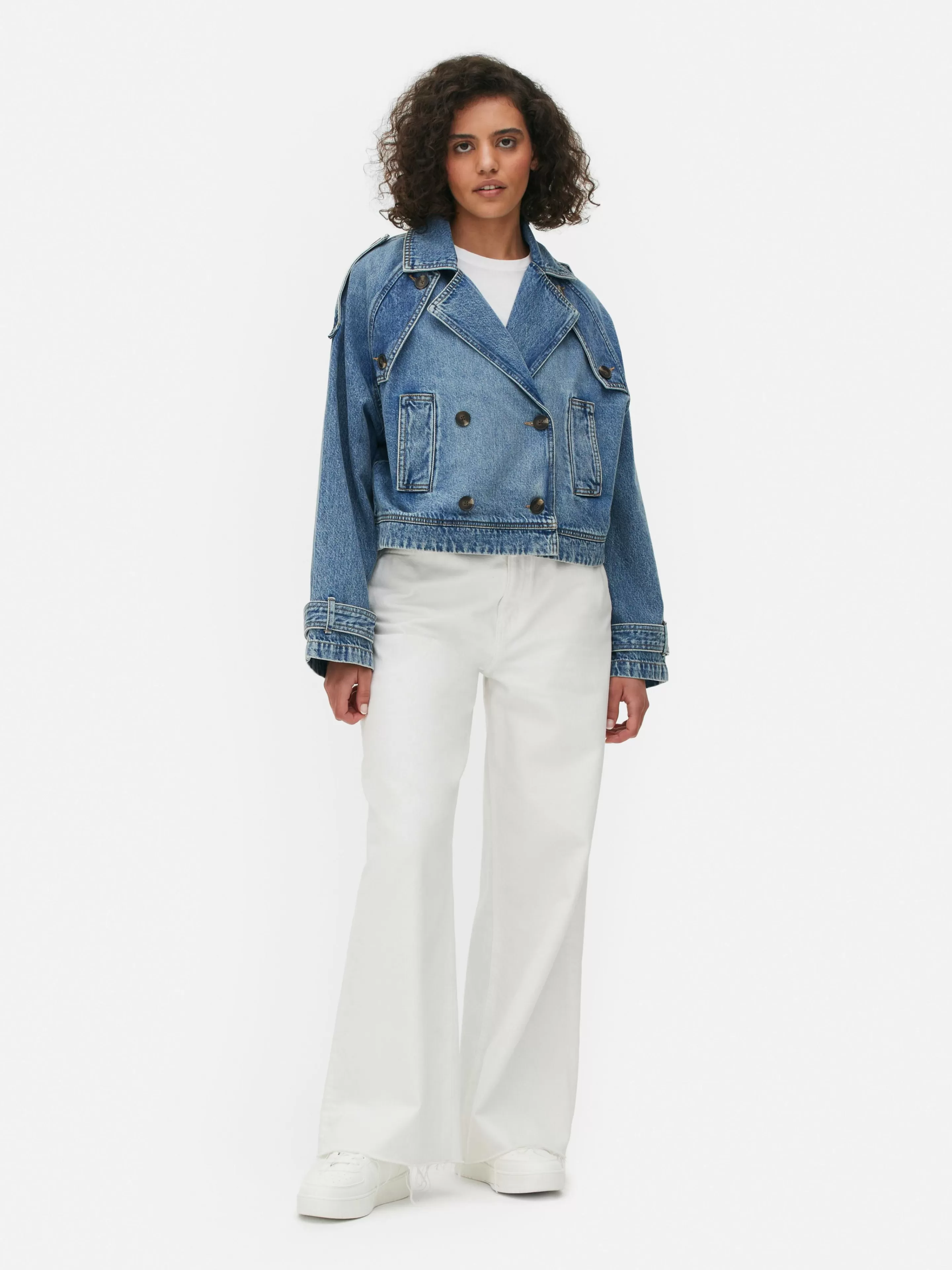 Trench Court En Denim-Primark Hot