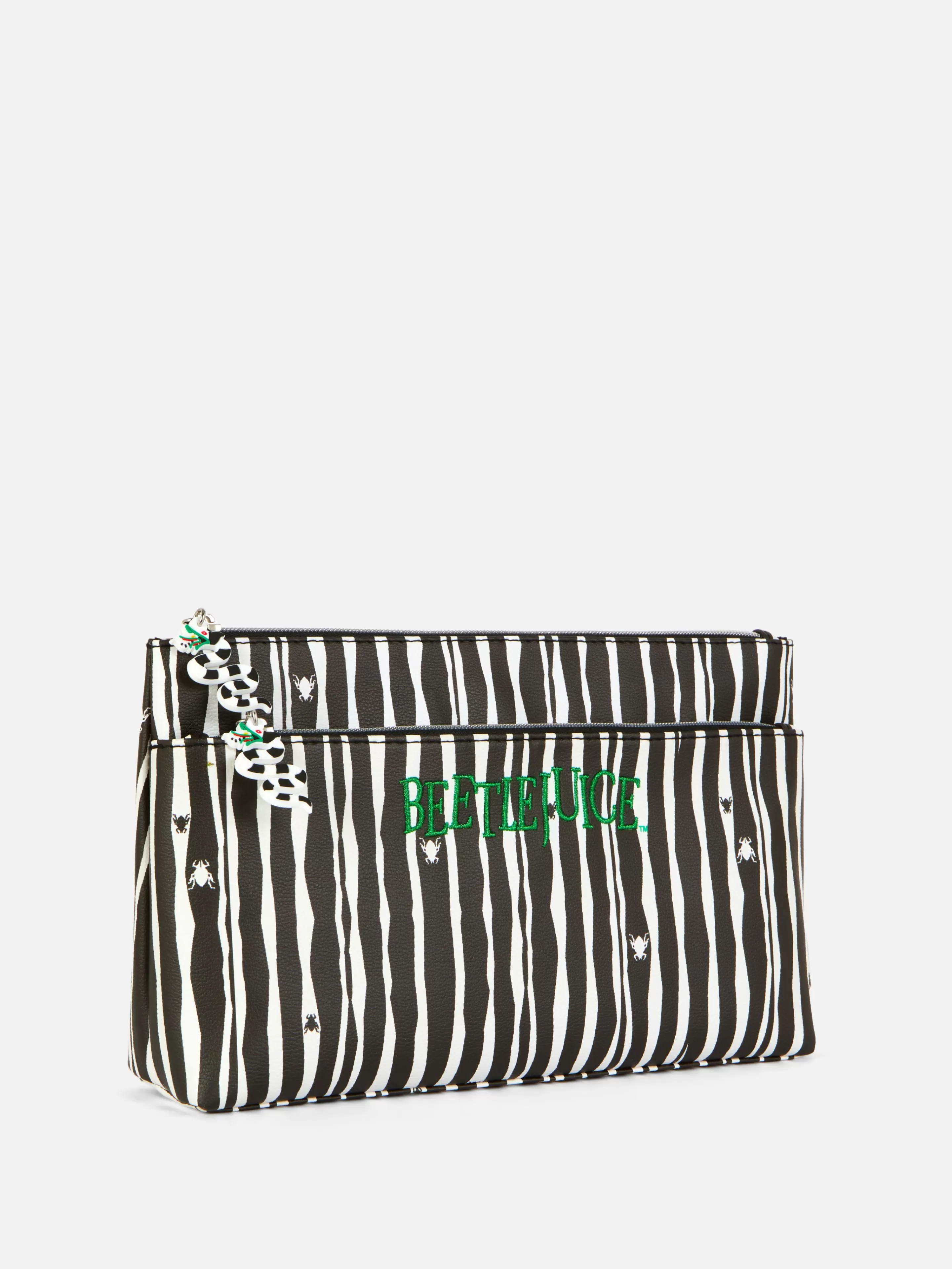 Trousse Maquillage à Rayures Beetlejuice-Primark Fashion
