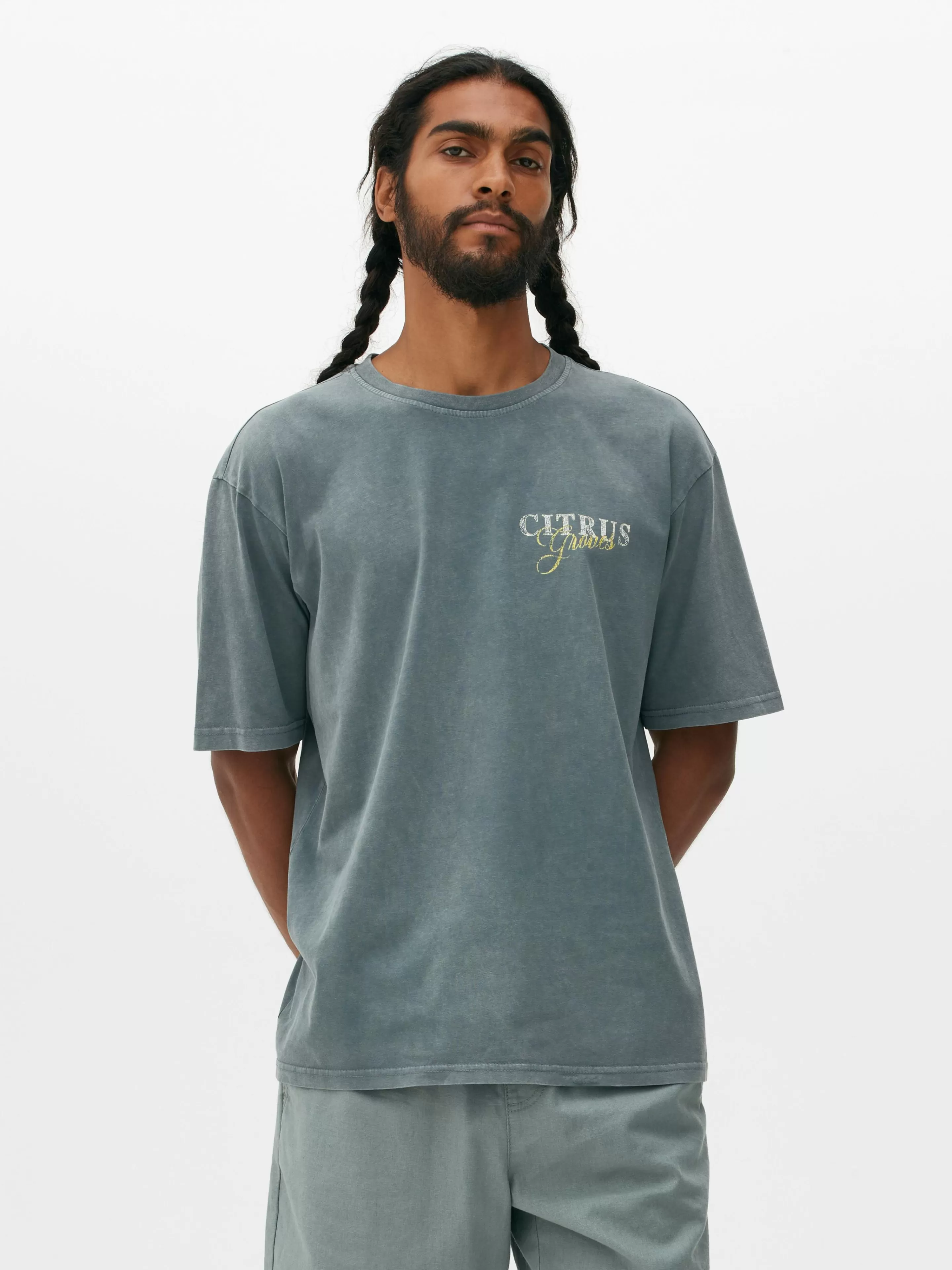 T-shirt à Imprimé Citrus-Primark Clearance