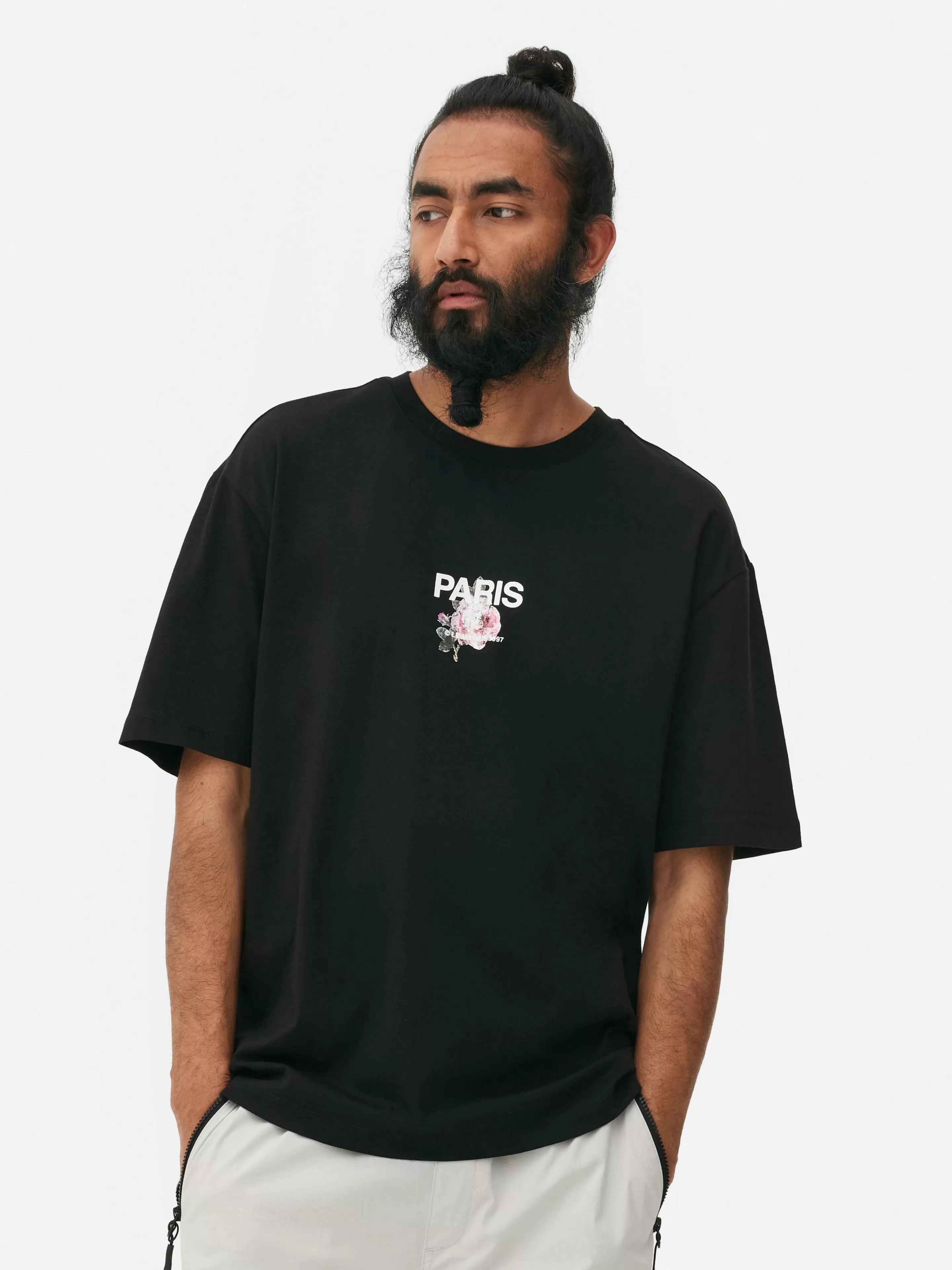 T-shirt à Imprimé Floral Paris-Primark Best Sale