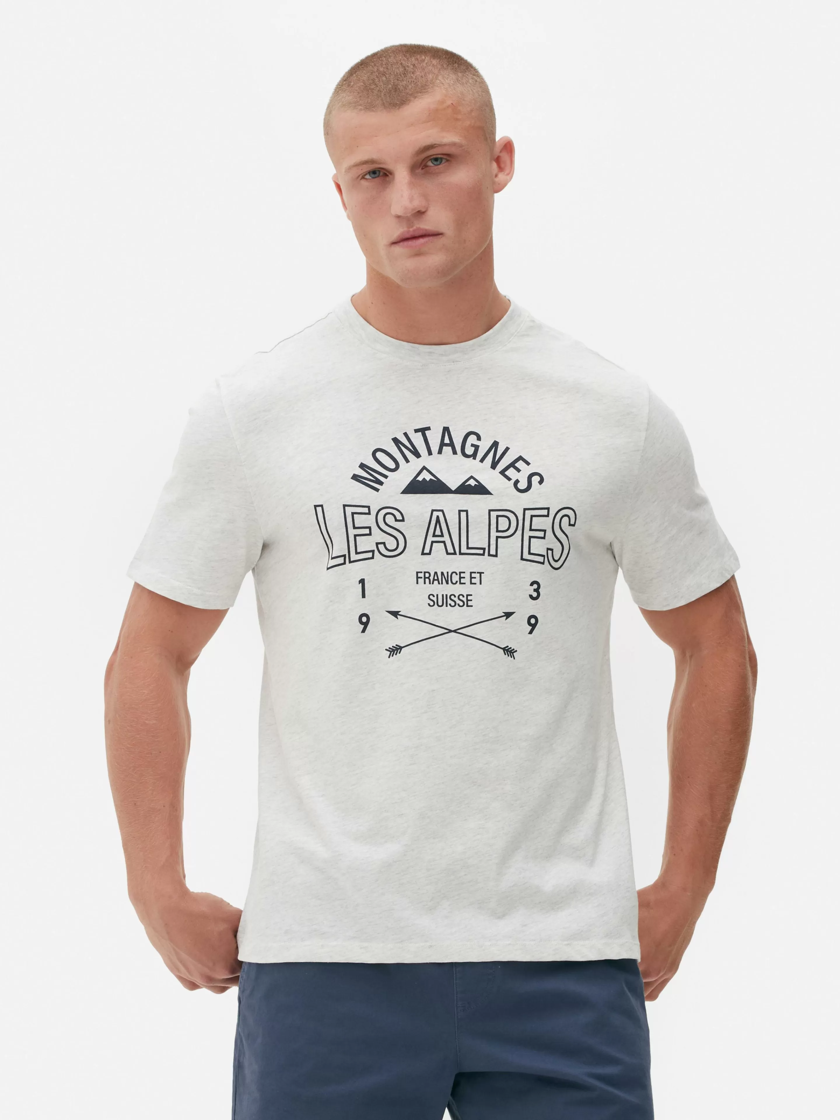 T-shirt à Imprimé Les Alpes-Primark Flash Sale