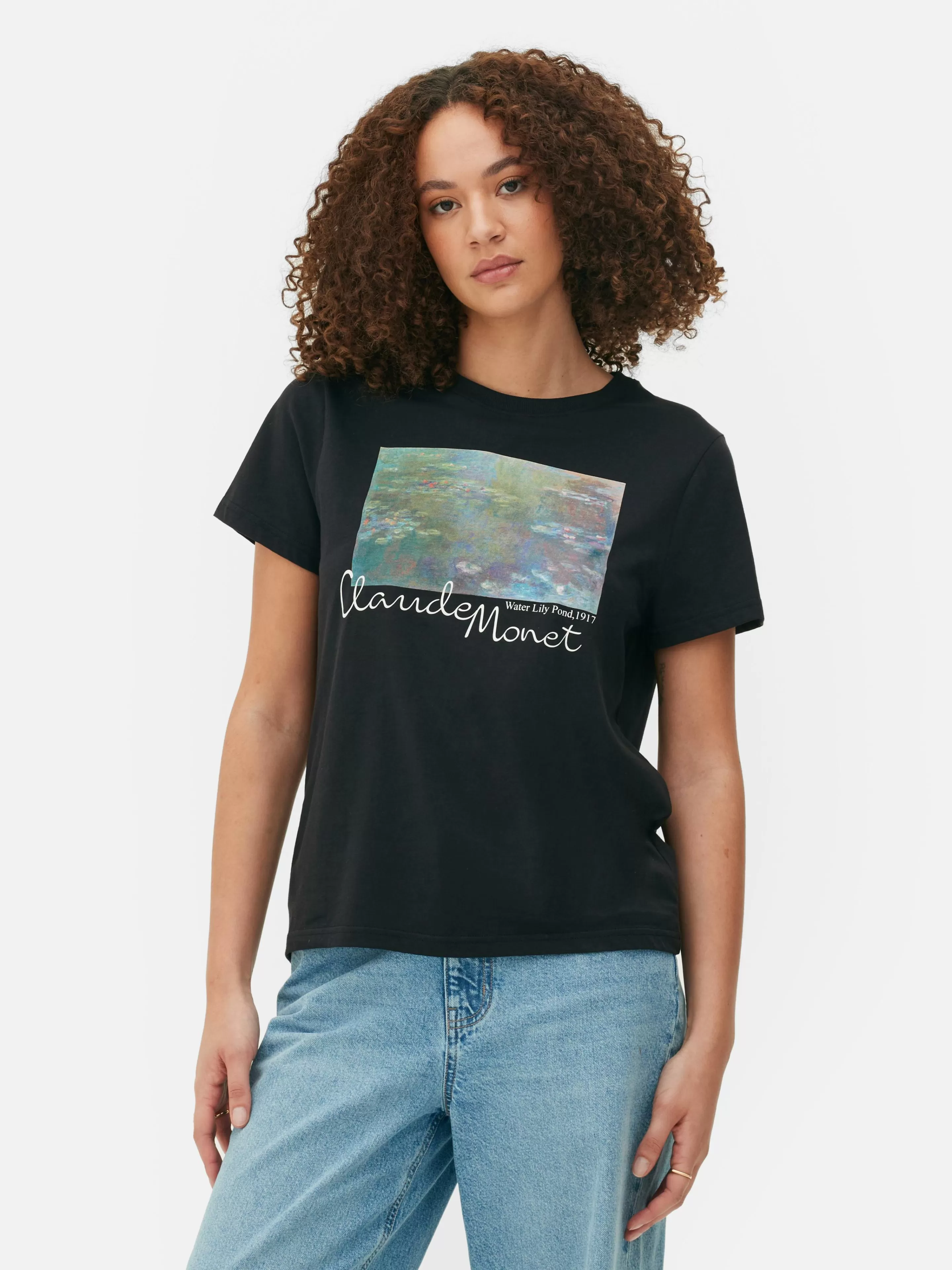 T-shirt à Manches Courtes Claude Monet-Primark Hot