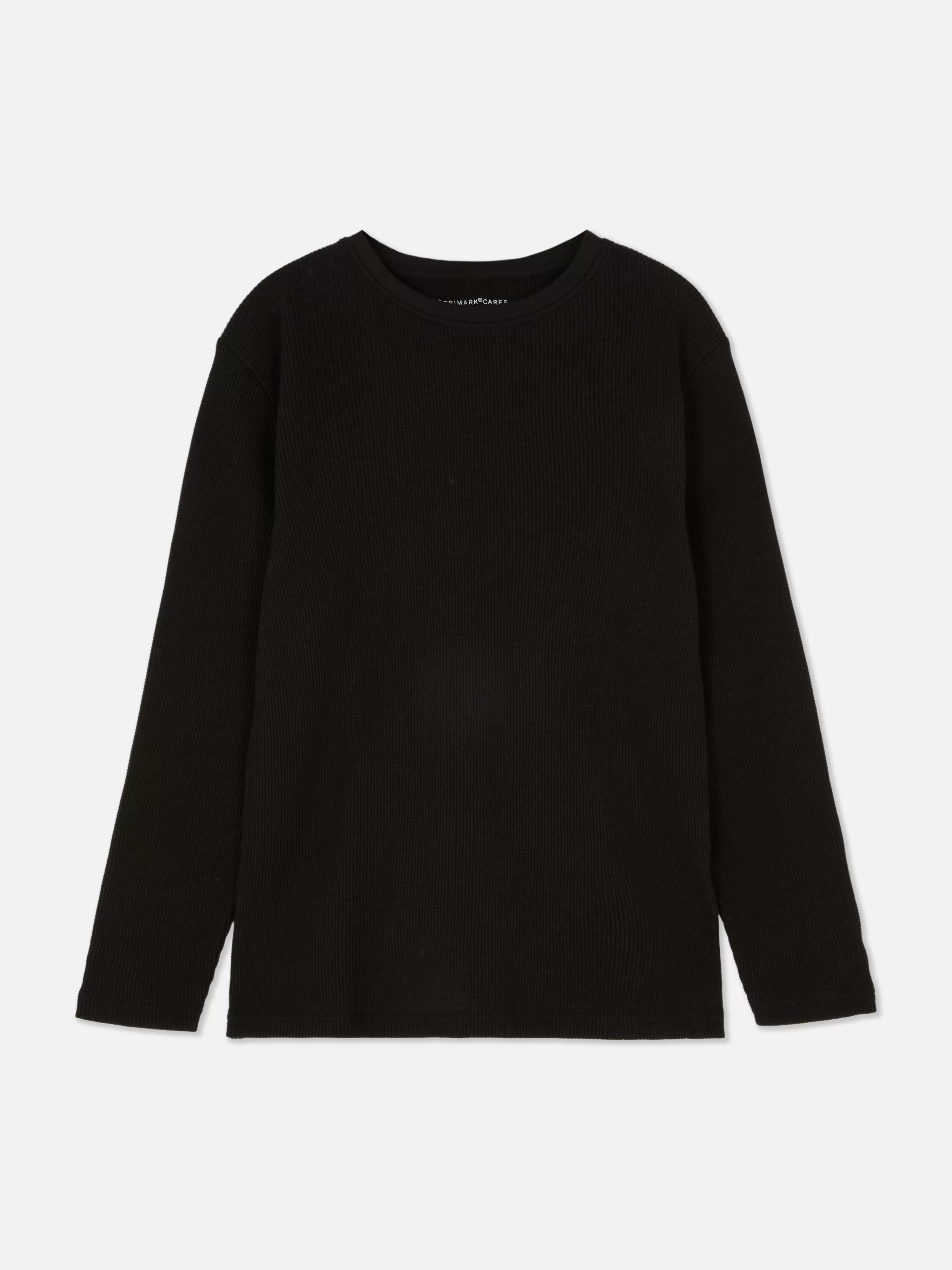T-shirt à Manches Longues Et à Texture Gaufrée-Primark Discount