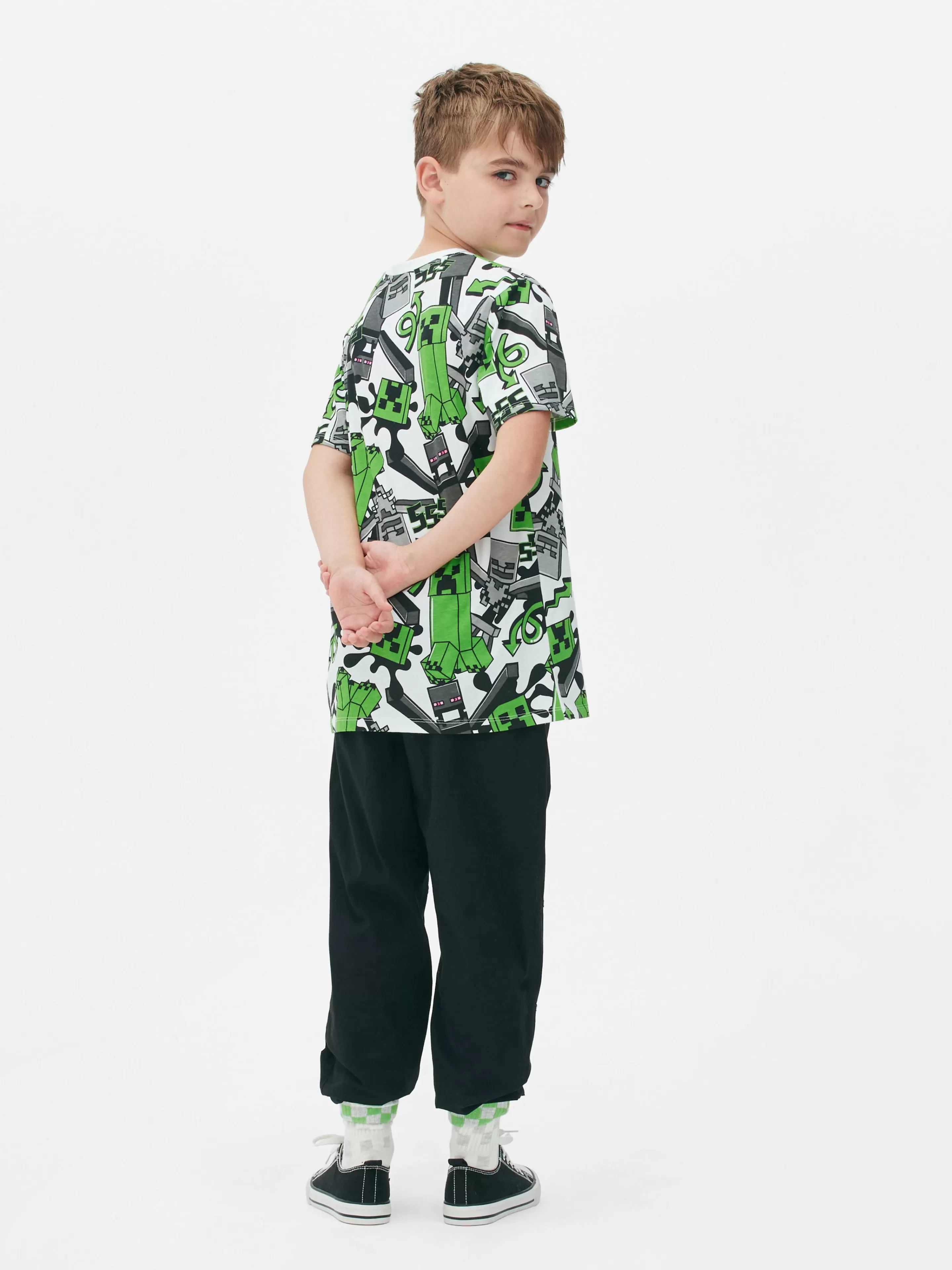 T-shirt à Motif Minecraft Creeper-Primark Discount