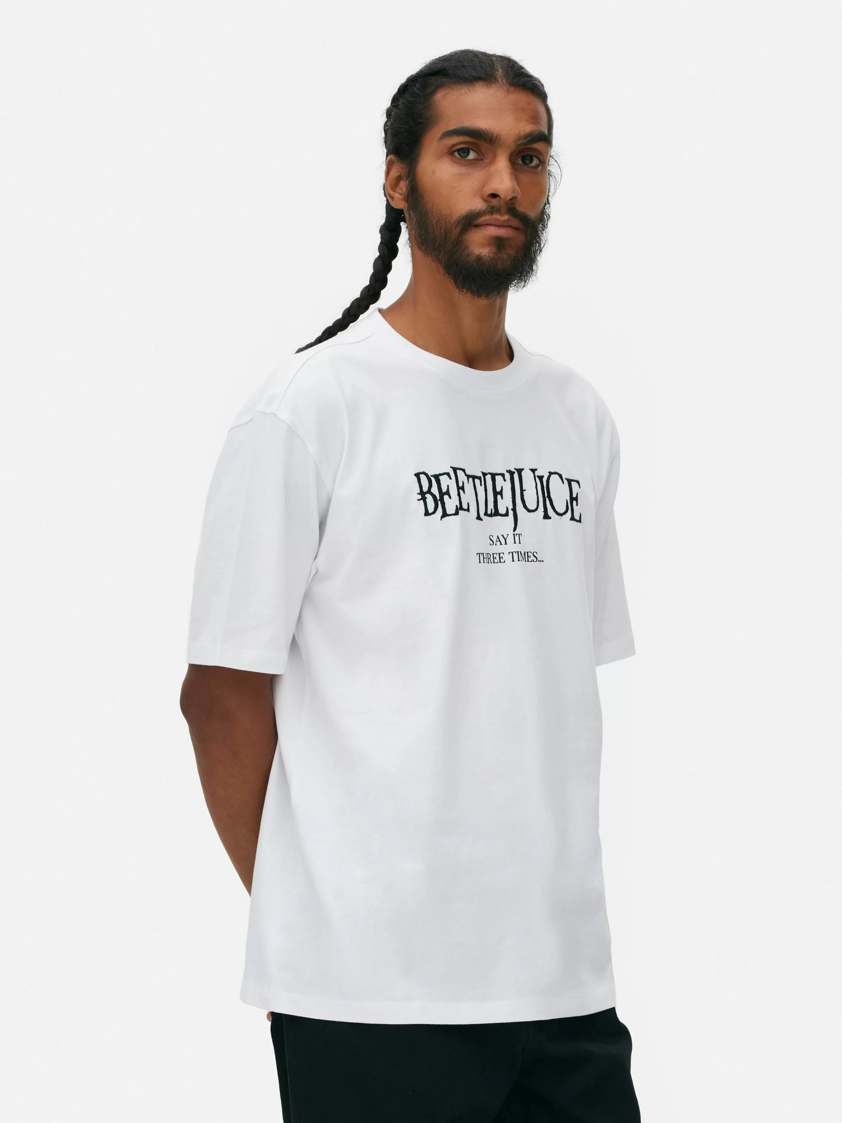 T-shirt à Motif Répétitif Beetlejuice-Primark Clearance