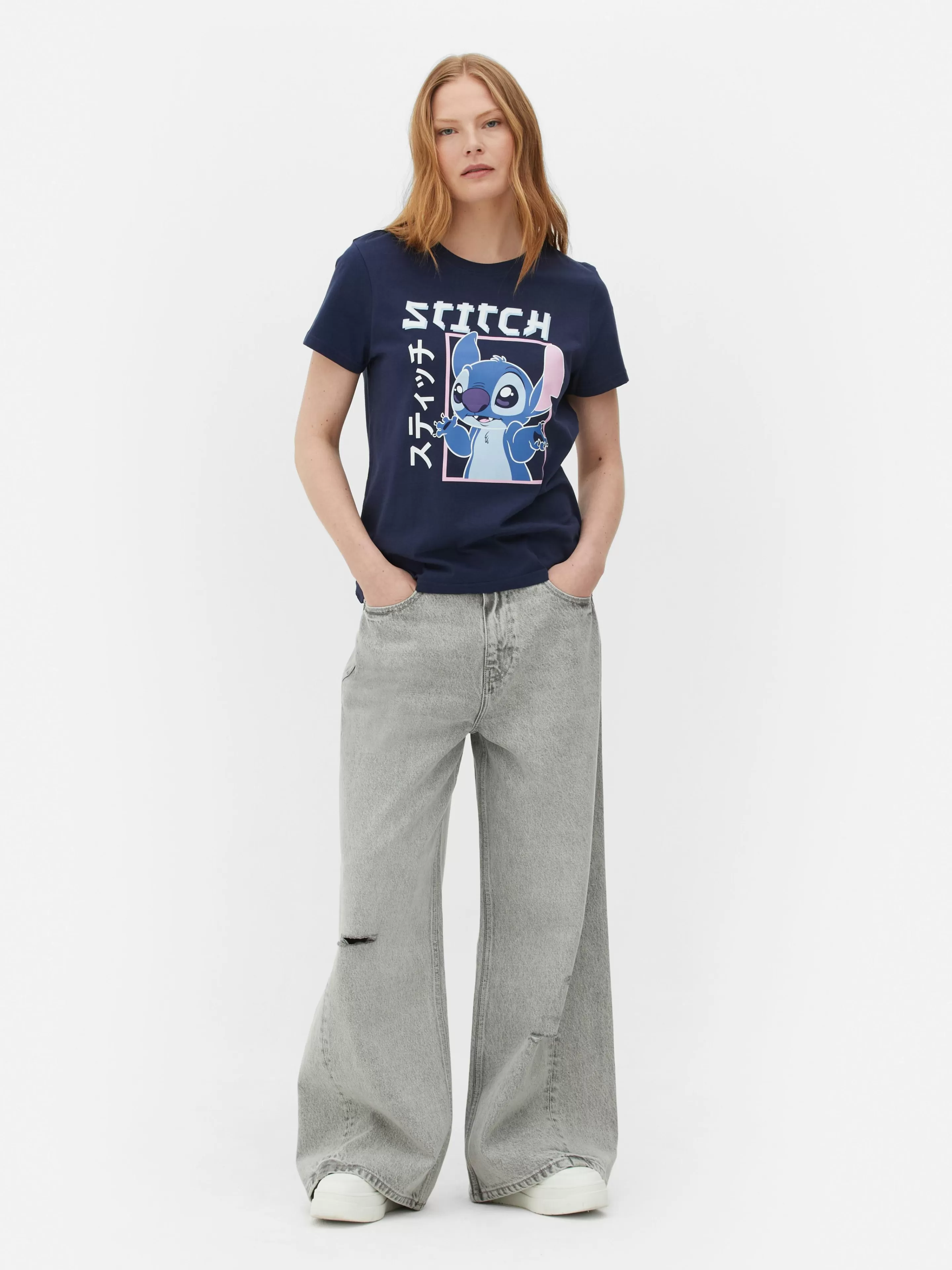 T-shirt à Motif Style Manga Disney Lilo & Stitch-Primark Online