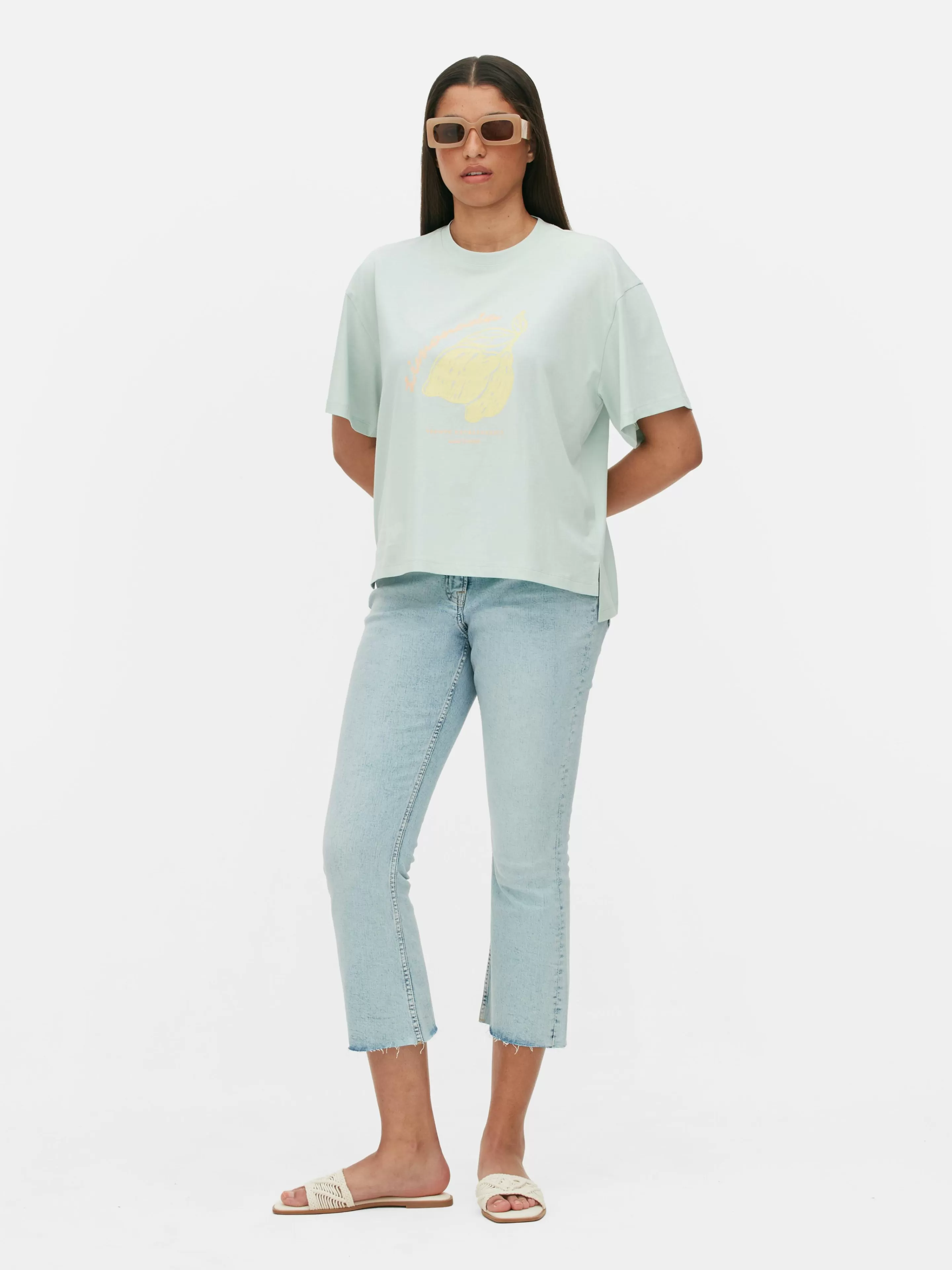 T-shirt Coupe Droite à Motif Graphique-Primark Hot