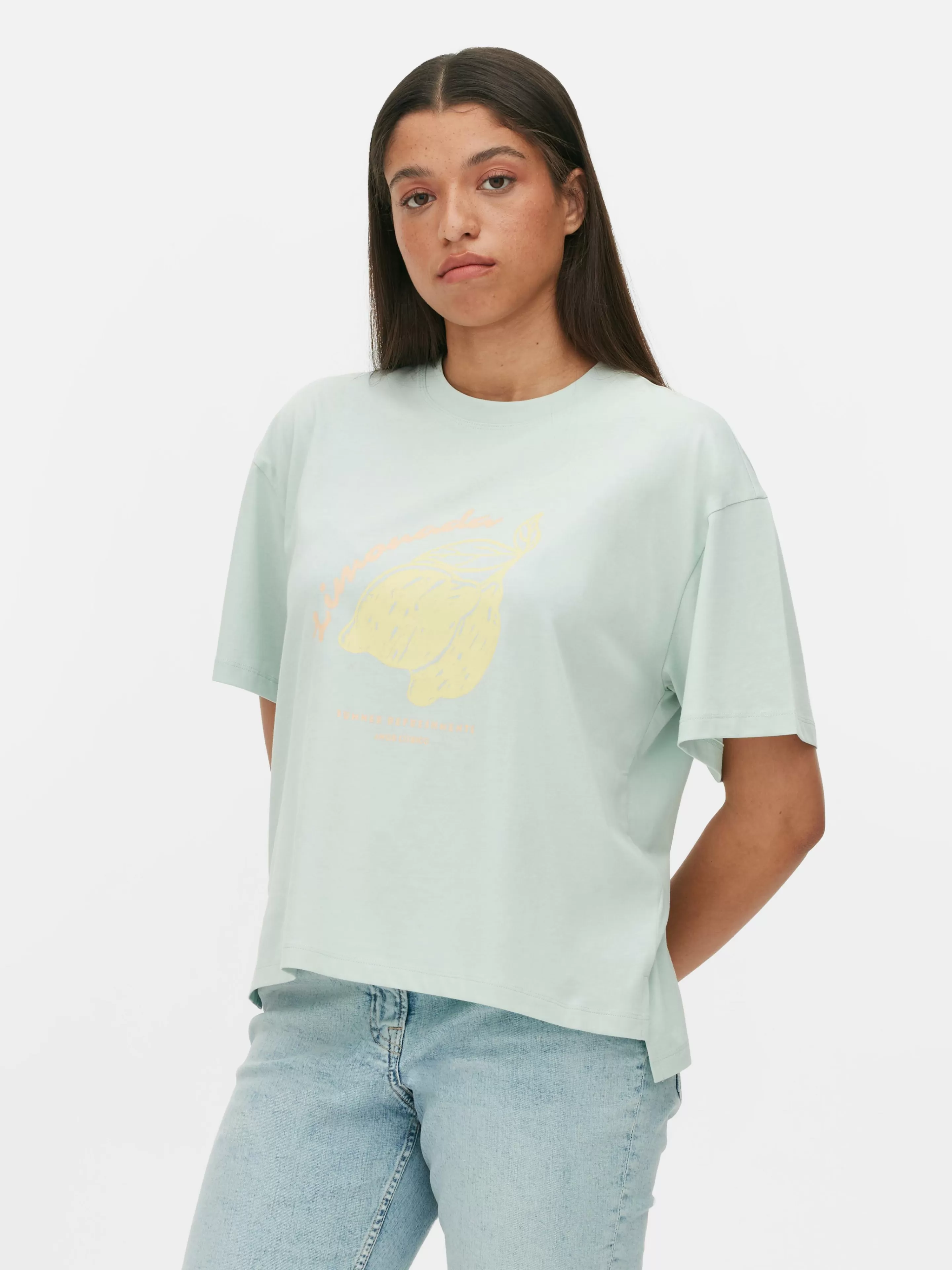 T-shirt Coupe Droite à Motif Graphique-Primark Hot